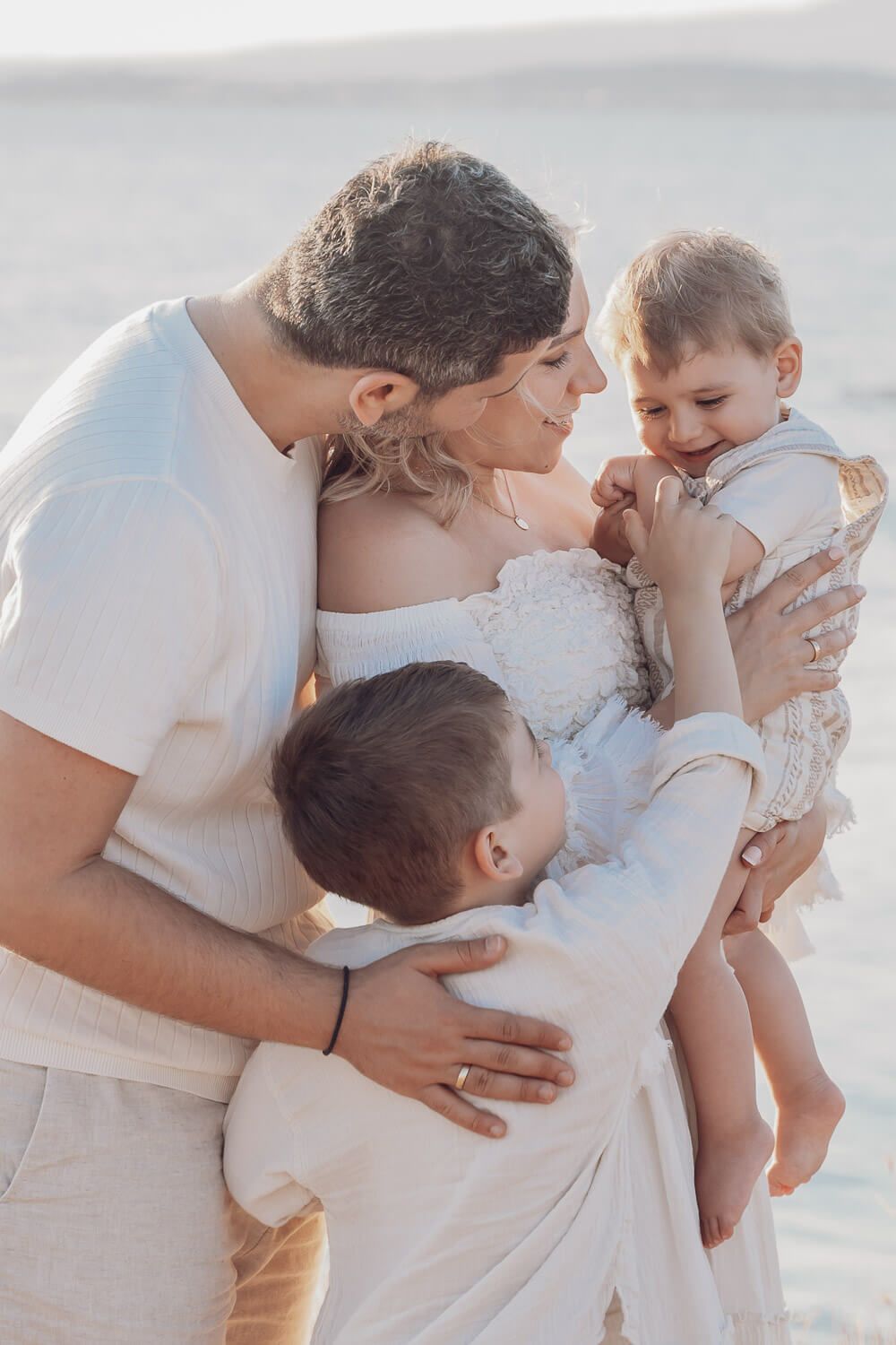 Familienportrait von Fotografen.