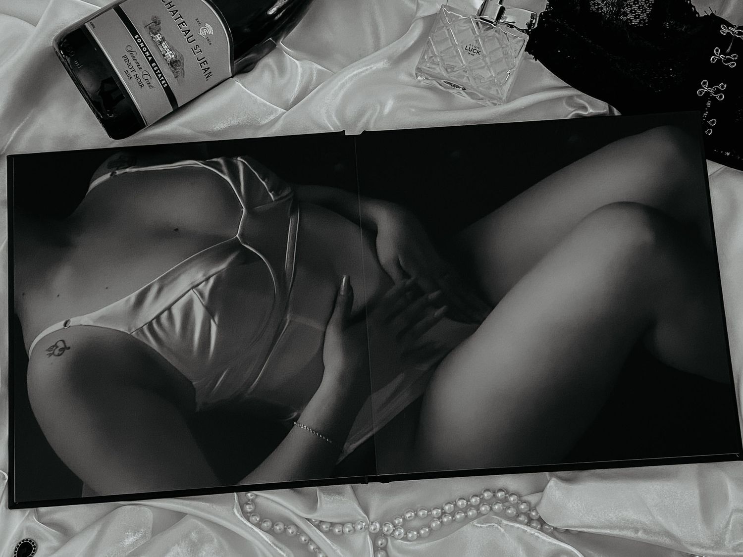 Woman photographed in lingerie during an indoor boudoir session in Utah