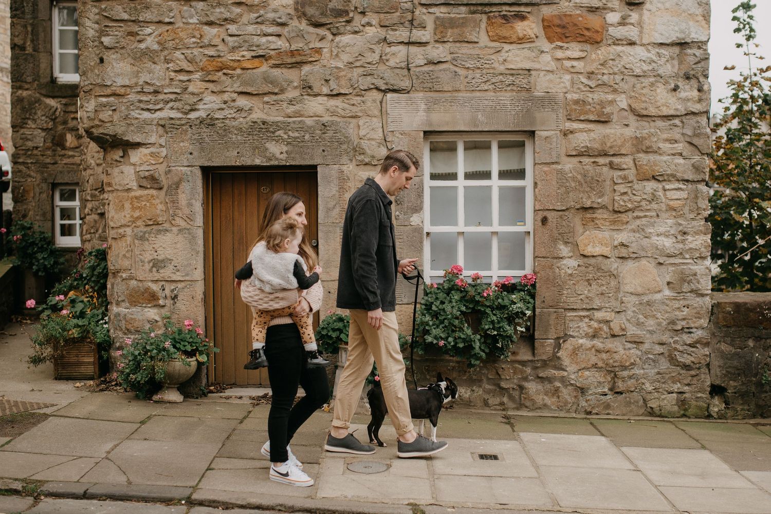 casual and candid dean village family photoshoot in Edinburgh.