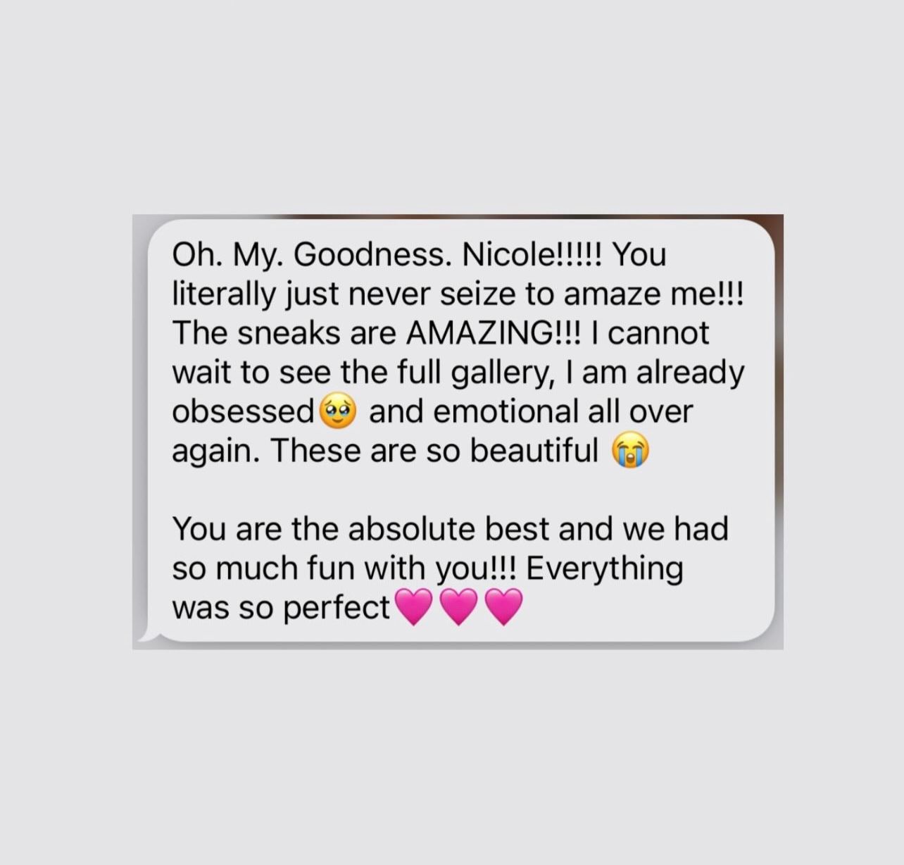 Client testimonial.