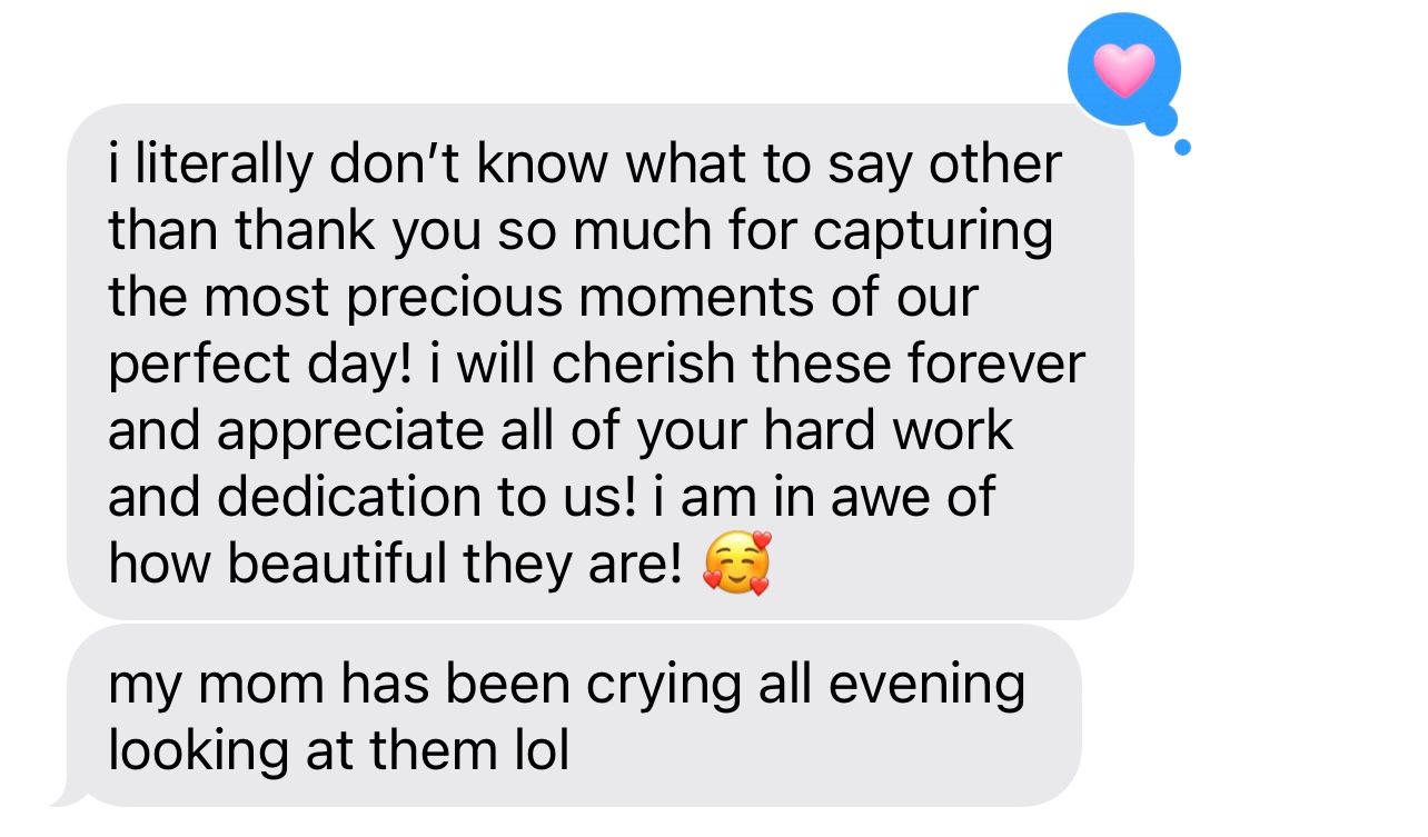 Client testimonial.