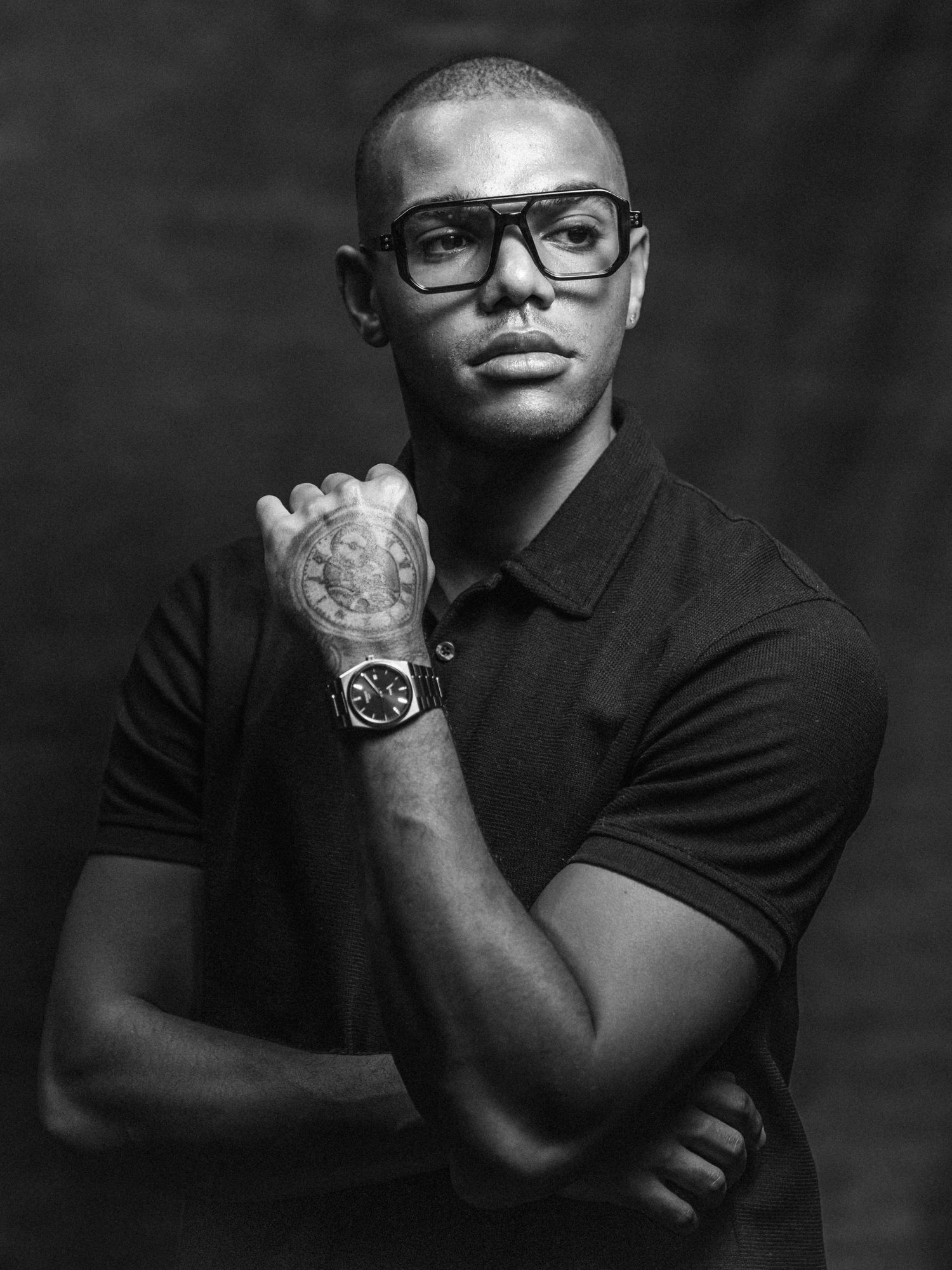 Editorial Male Portrait by Photographer Arthur Hall. 
BW, Monochrome, Men's Portraiture, Photographer Warsaw.