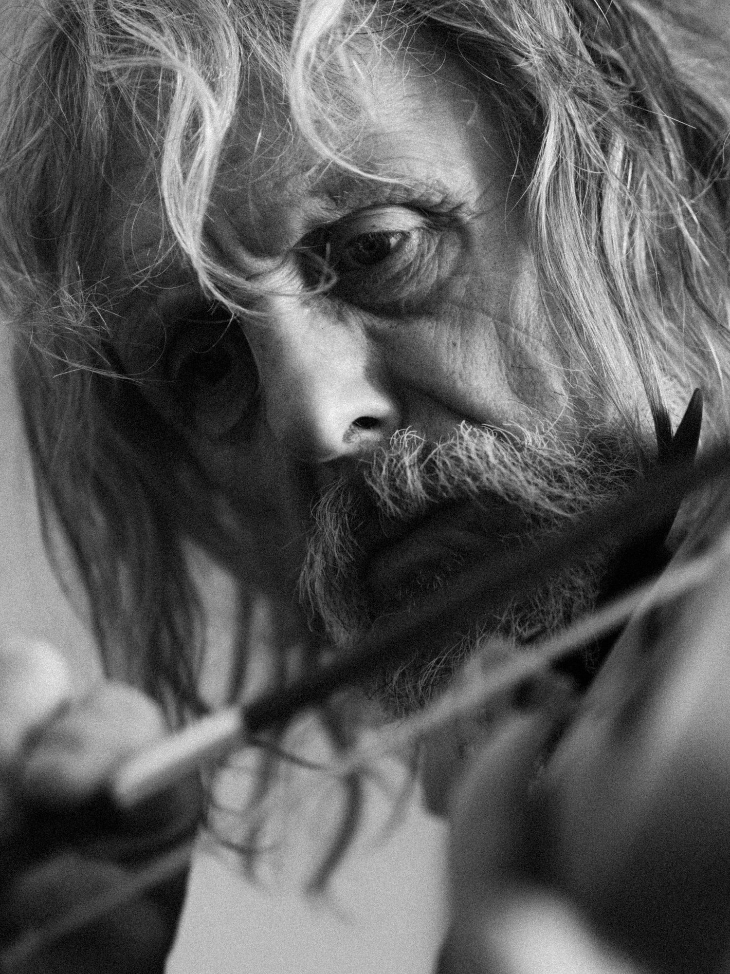 Portrait of Maurizio Dusio by Photographer Arthur Hall. 
Puglia, Italy, Italian Artisan, Documentary Portrait, Craftsman, BW, monochrome