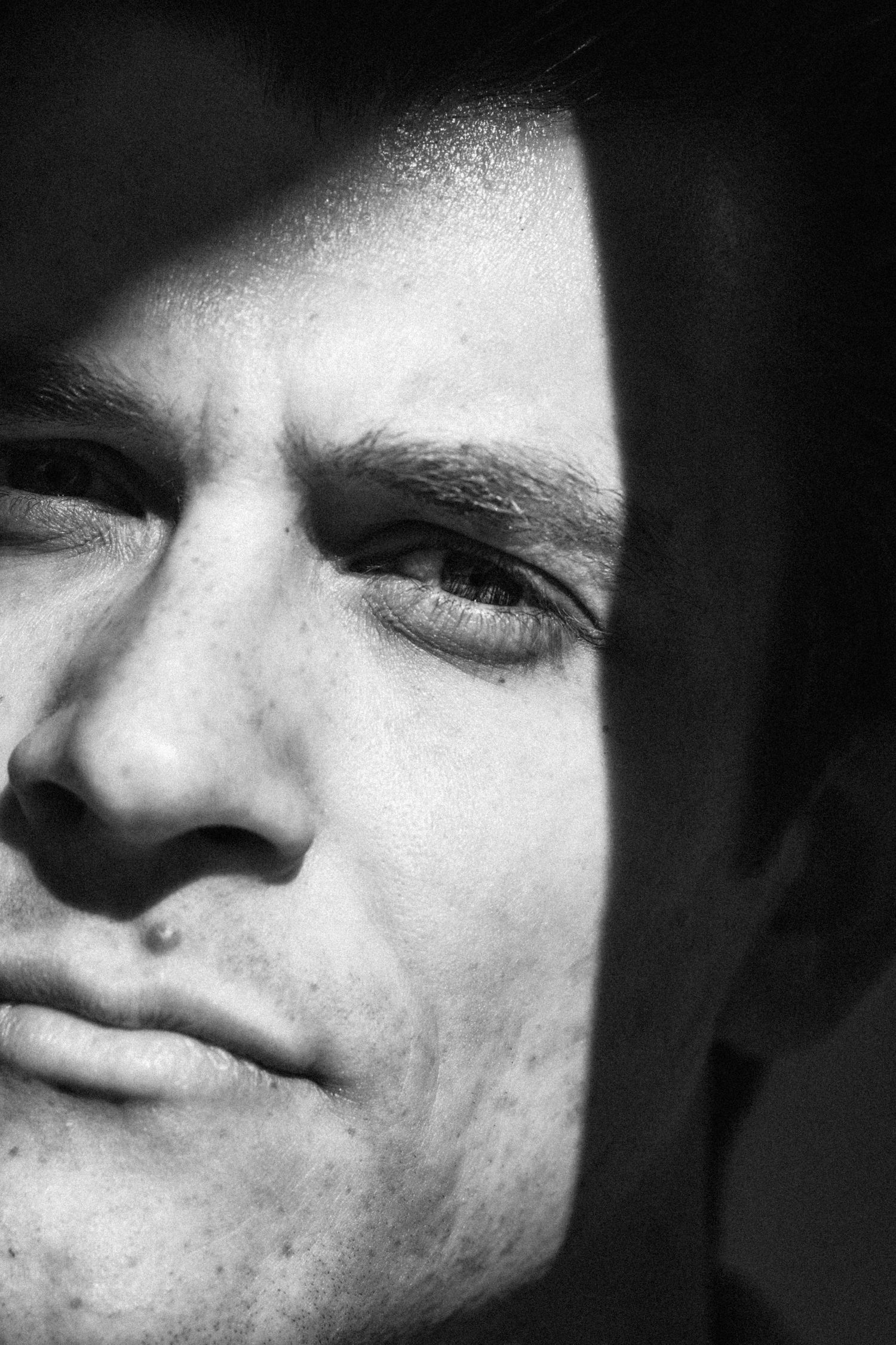 Editorial Male Portrait by Photographer Arthur Hall. 
BW, Monochrome, Men's Portraiture, Photographer Warsaw.