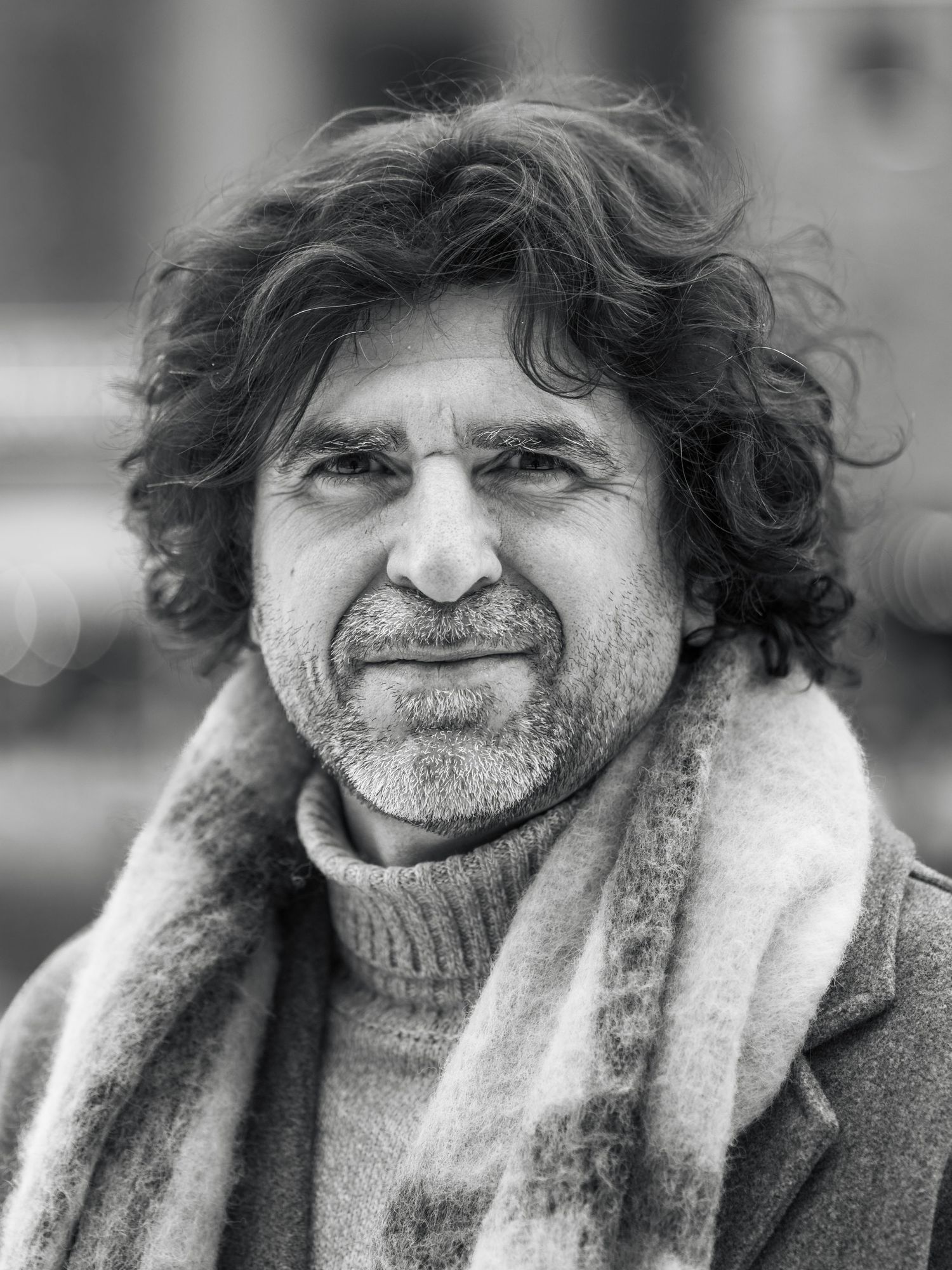 Editorial Male Portrait by Photographer Arthur Hall. 
BW, Monochrome, Men's Portraiture, Photographer Warsaw.