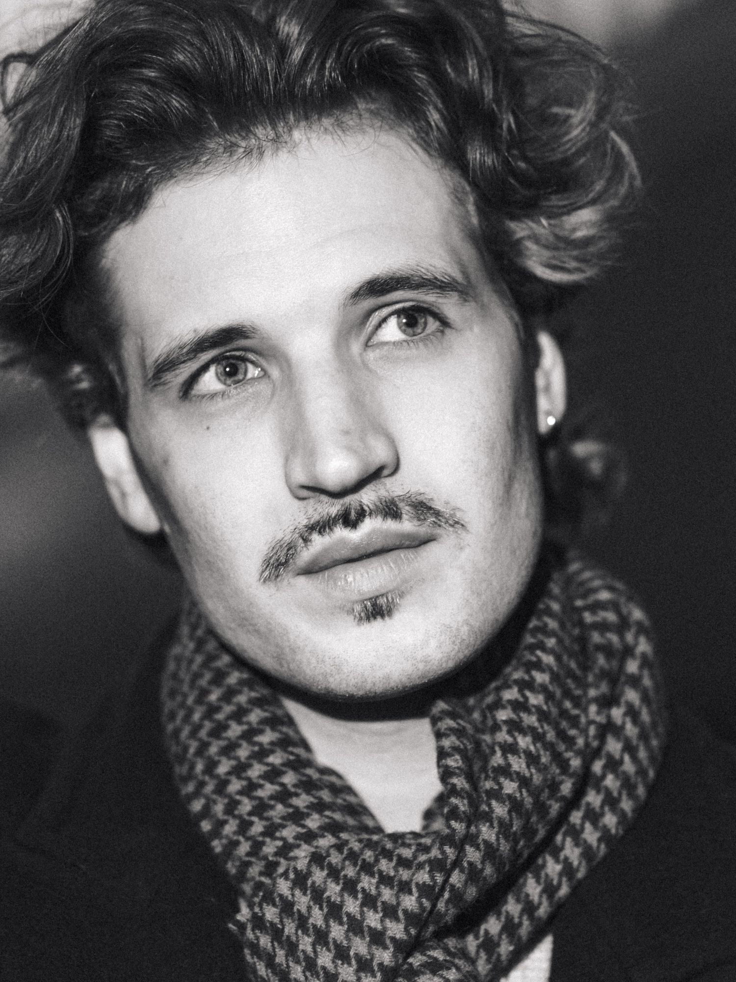 Editorial Male Portrait by Photographer Arthur Hall. 
BW, Monochrome, Men's Portraiture, Photographer Warsaw.