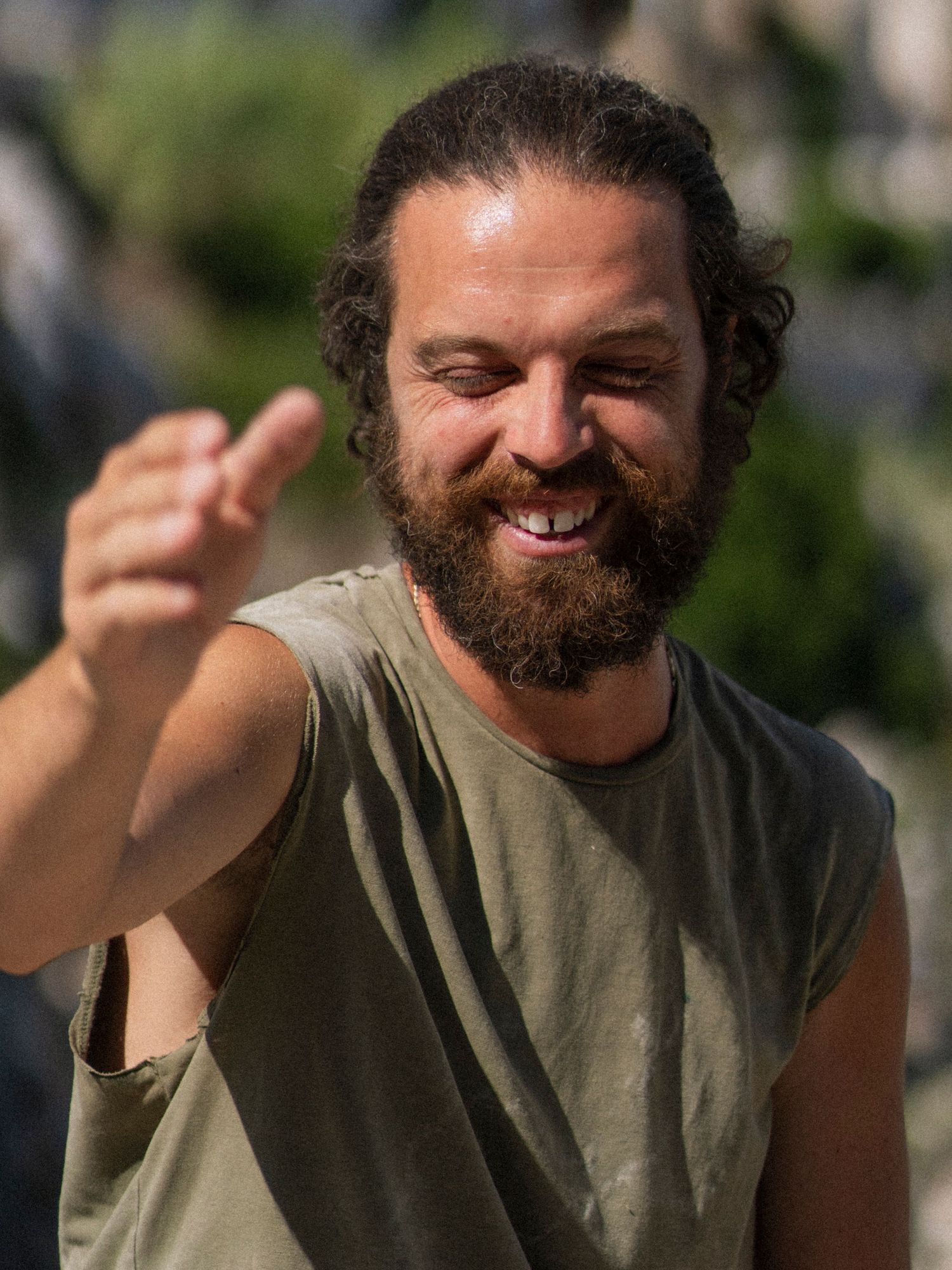 Documentary Male Portrait by Photographer Arthur Hall. 
Puglia, Italy, Italy Portrait Photography, Documentary Portrait Photography, Green.