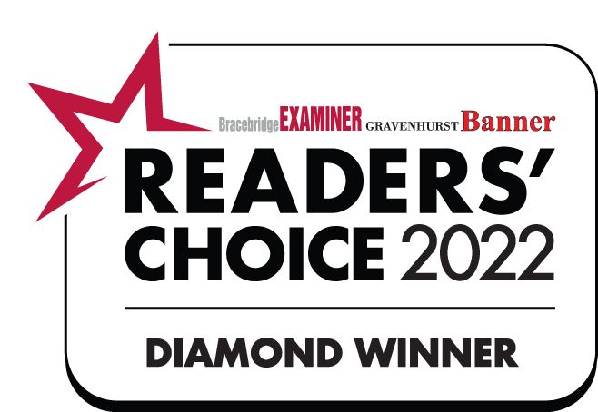 Red and white 2022 Readers' Choice Diamond Winner award banner.