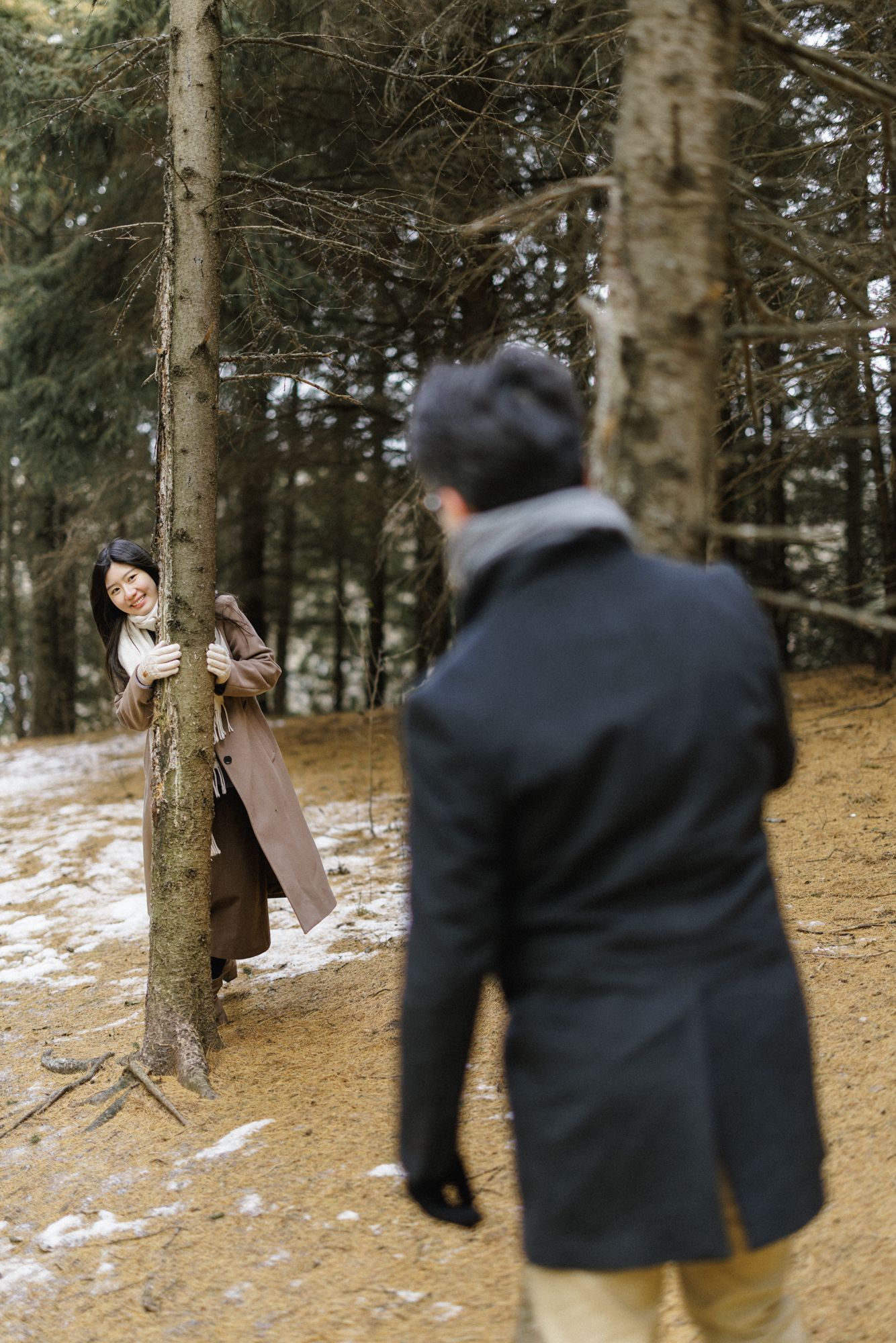 Engagement photography in Winter Toronto
