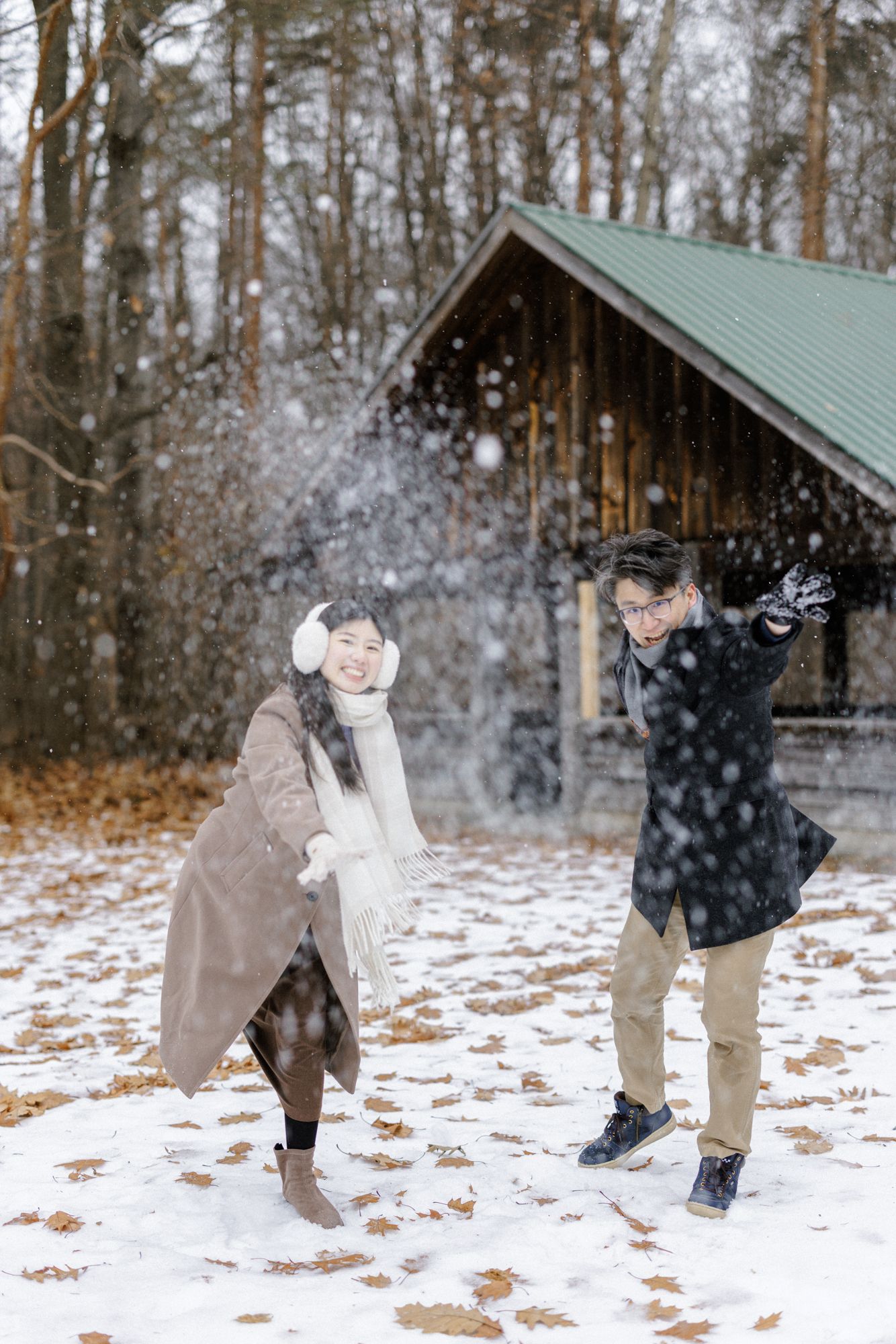 Engagement photography in Winter Toronto