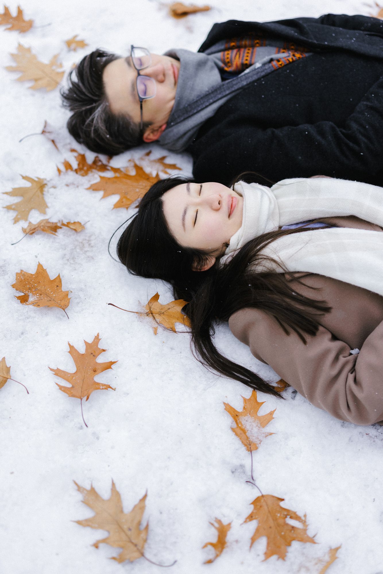 Engagement photography in Winter Toronto