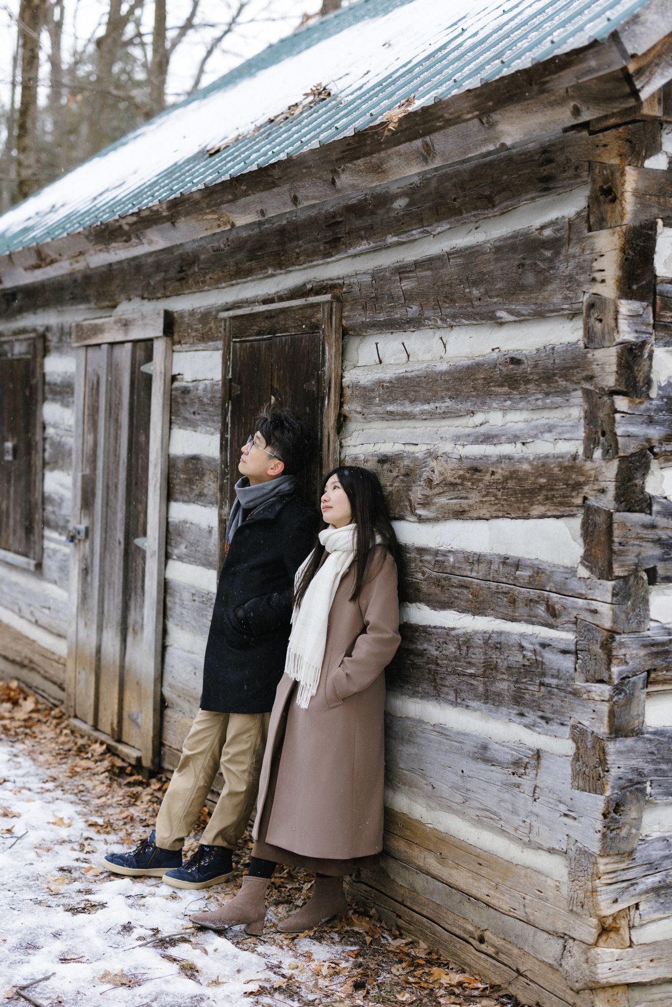 Engagement photography in Winter Toronto
