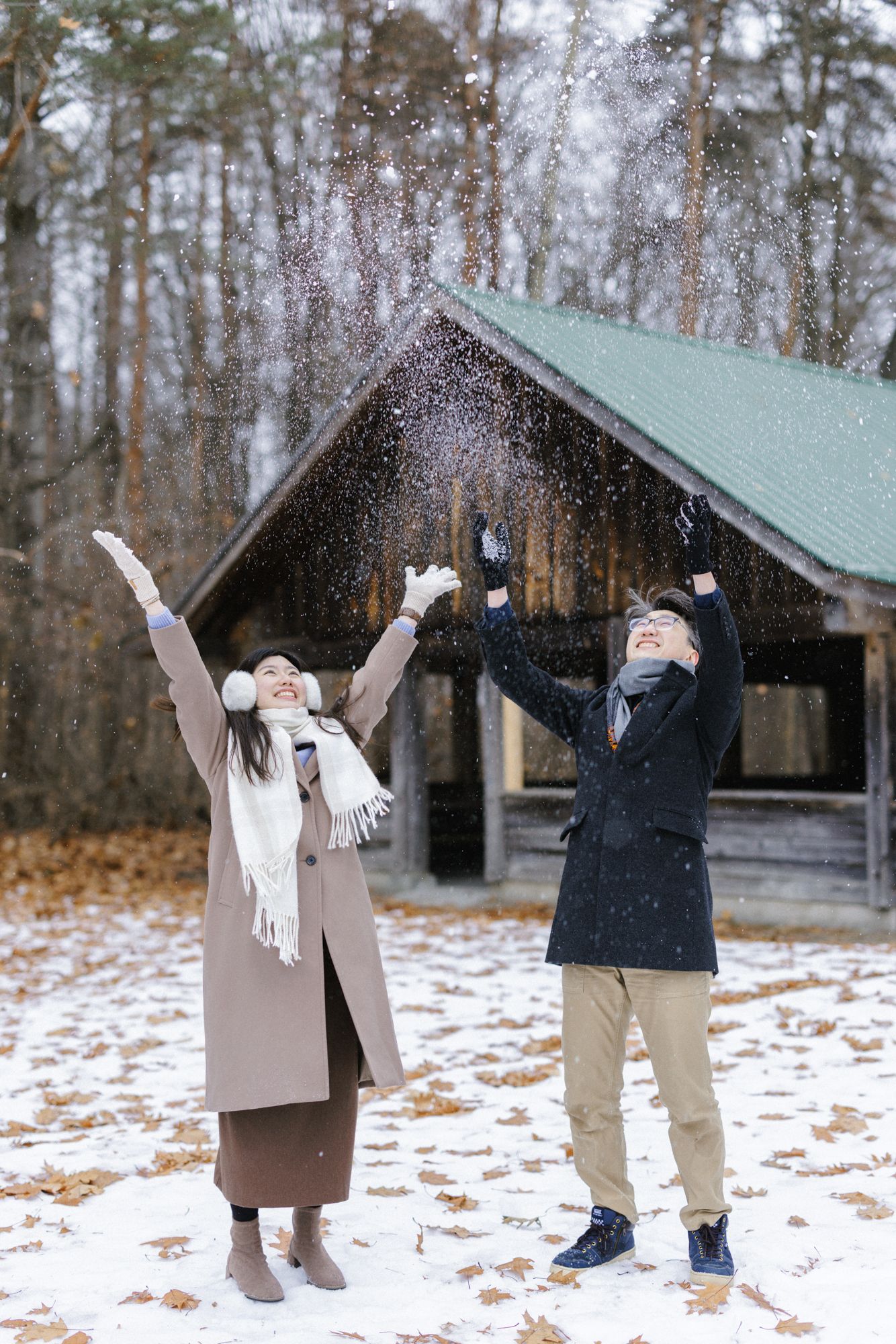 Engagement photography in Winter Toronto