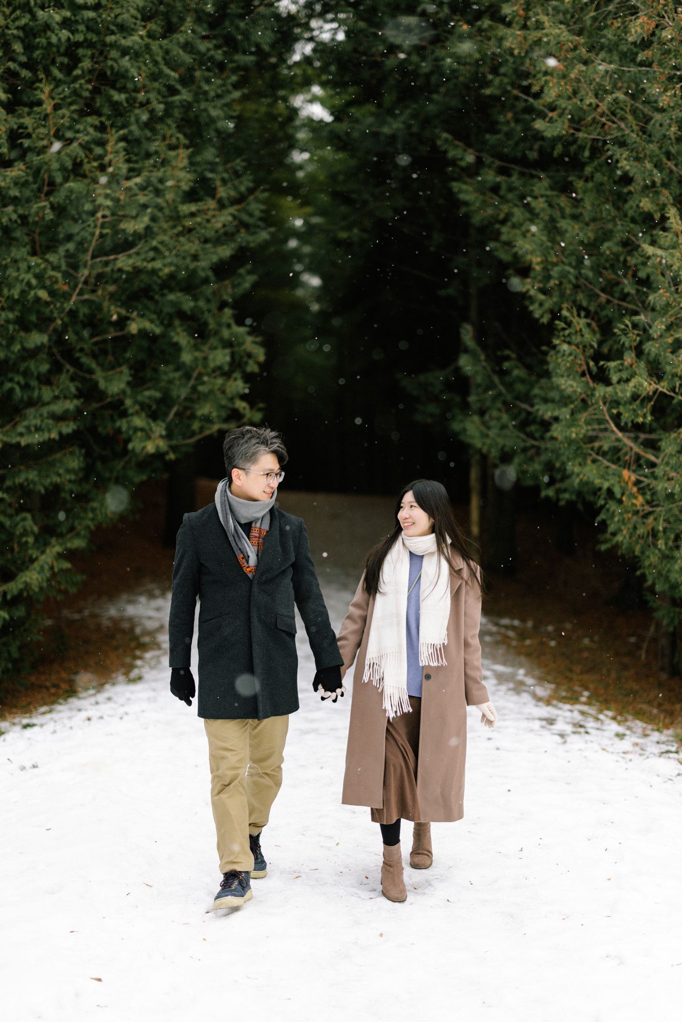 Engagement photography in Winter Toronto
