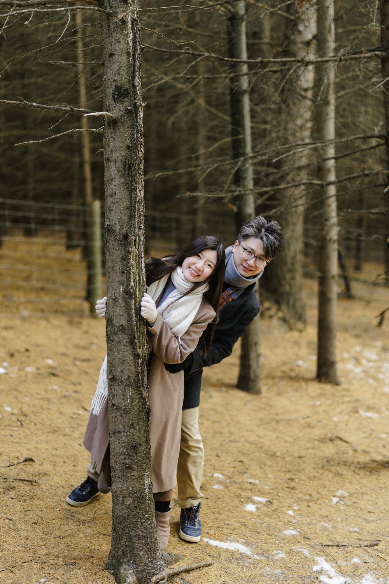 Engagement photography in Winter Toronto