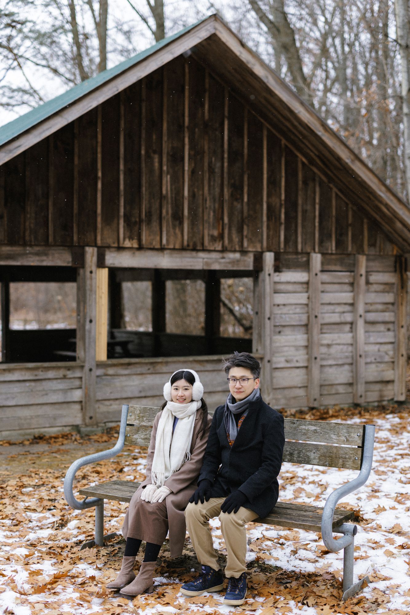 Engagement photography in Winter Toronto