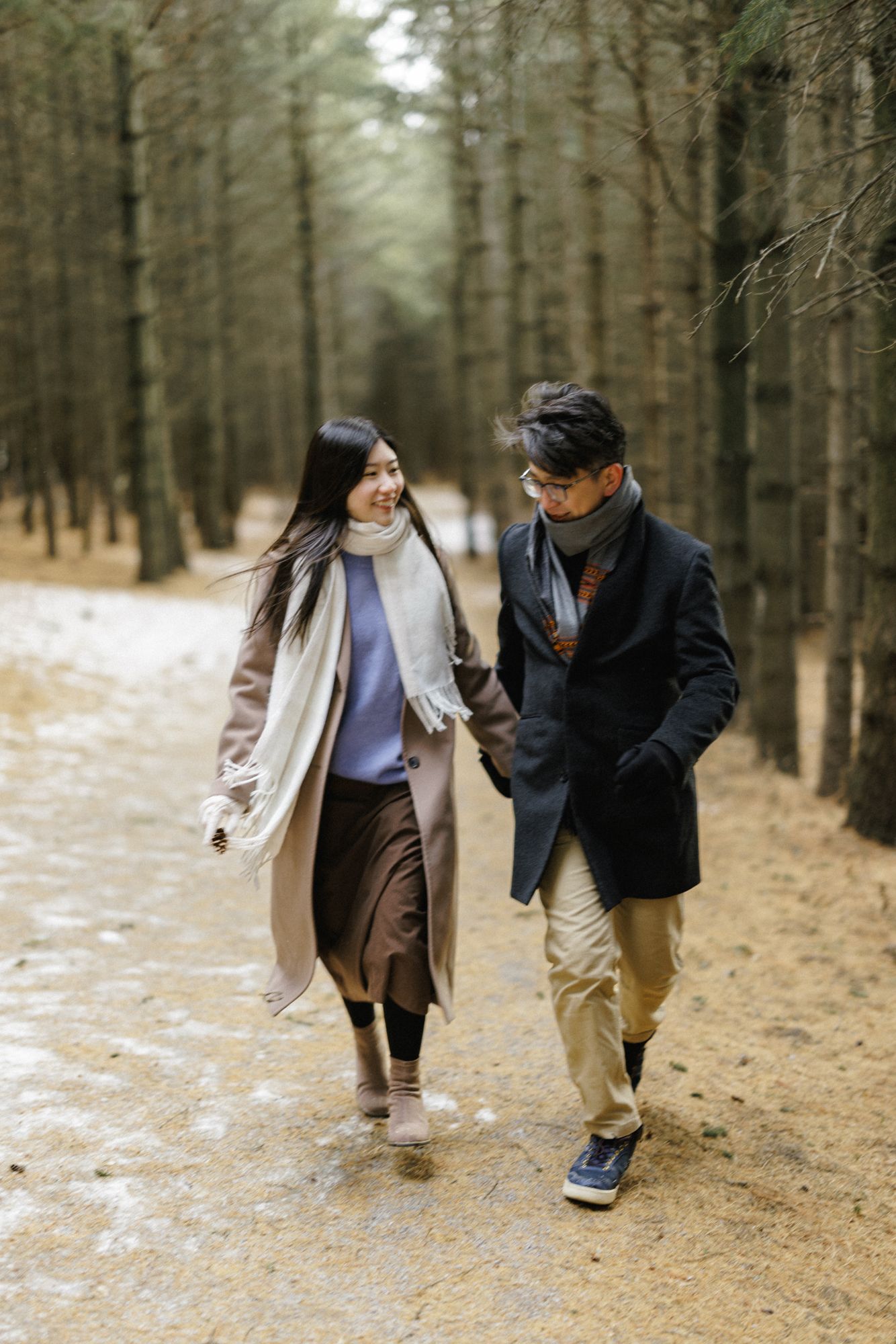 Engagement photography in Winter Toronto