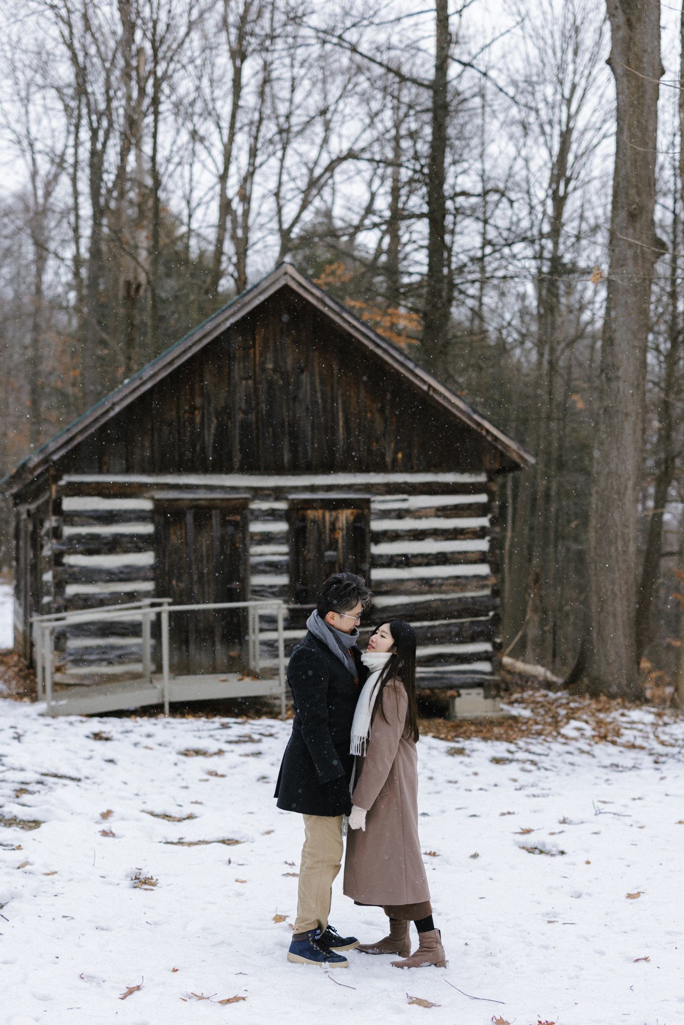 Engagement photography in Winter Toronto