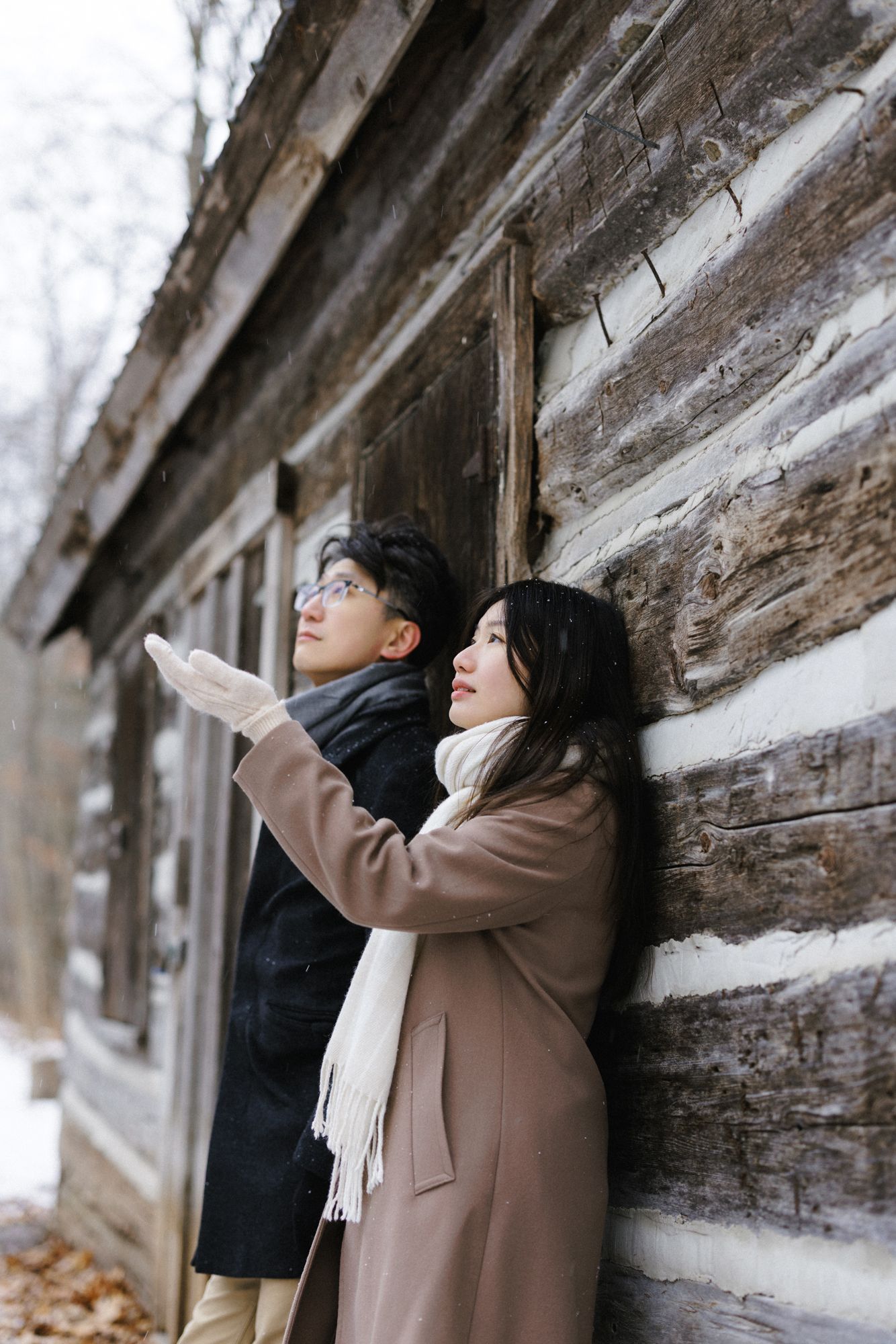 Engagement photography in Winter Toronto