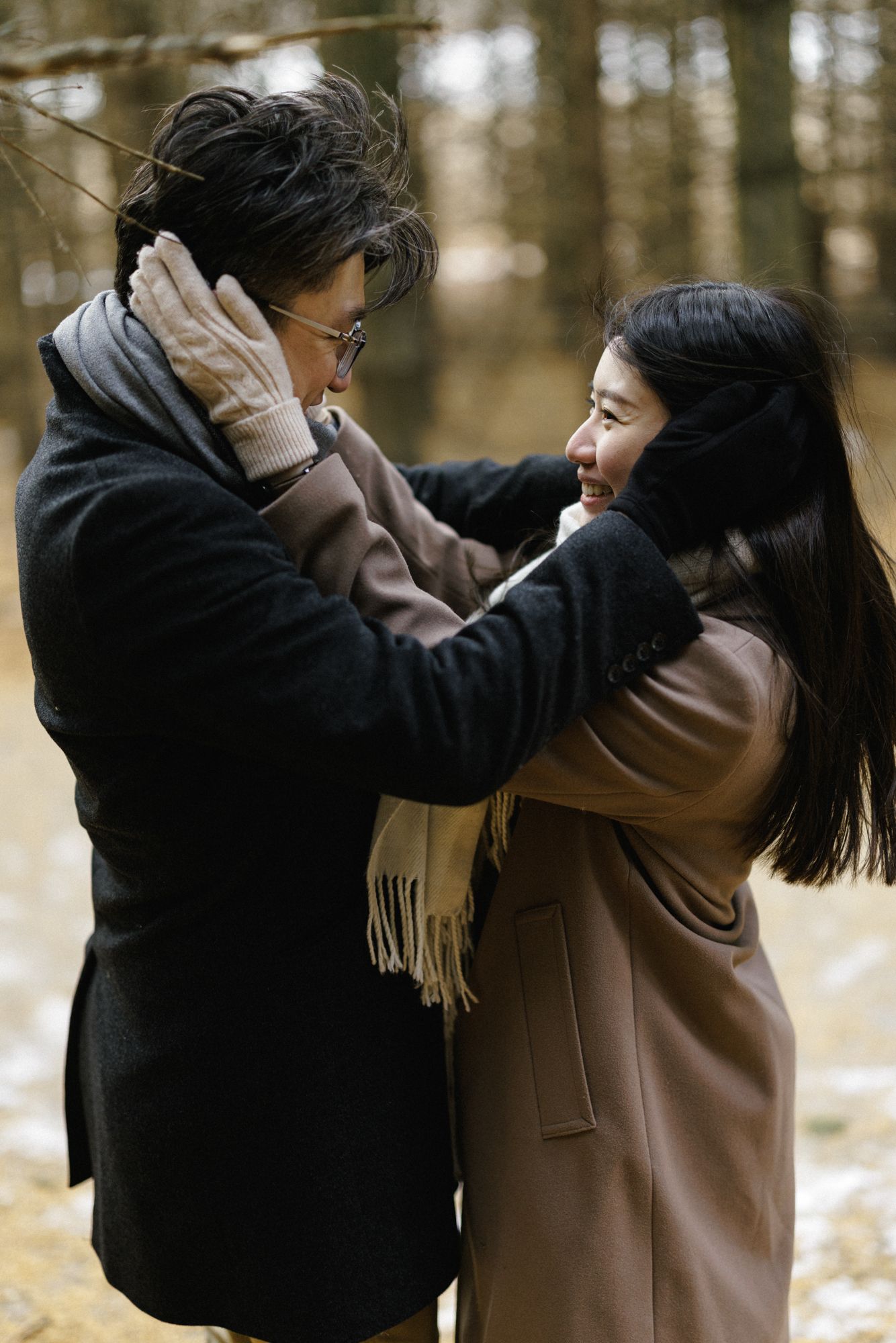 Engagement photography in Winter Toronto