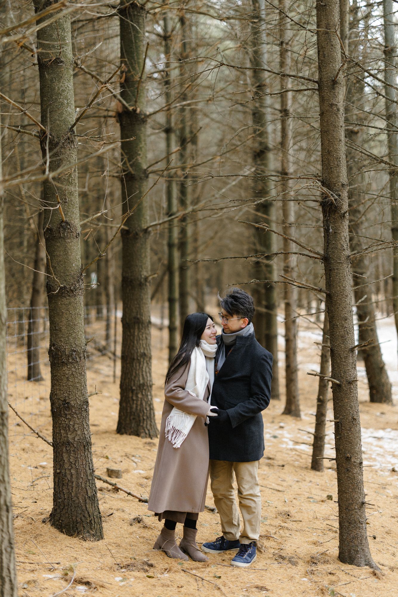 Engagement photography in Winter Toronto