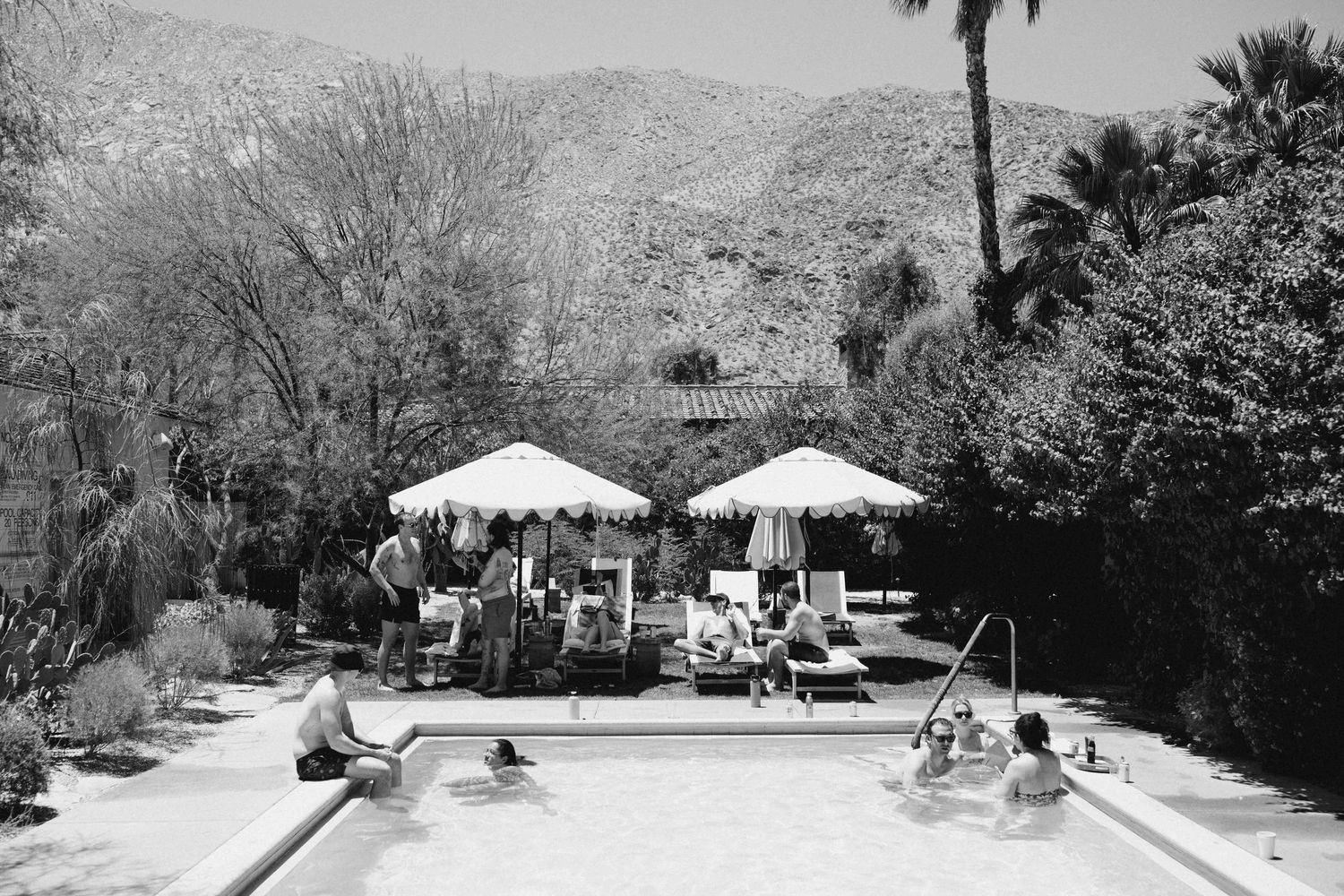 Wide documentary view of a wedding venue and surrounding landscape