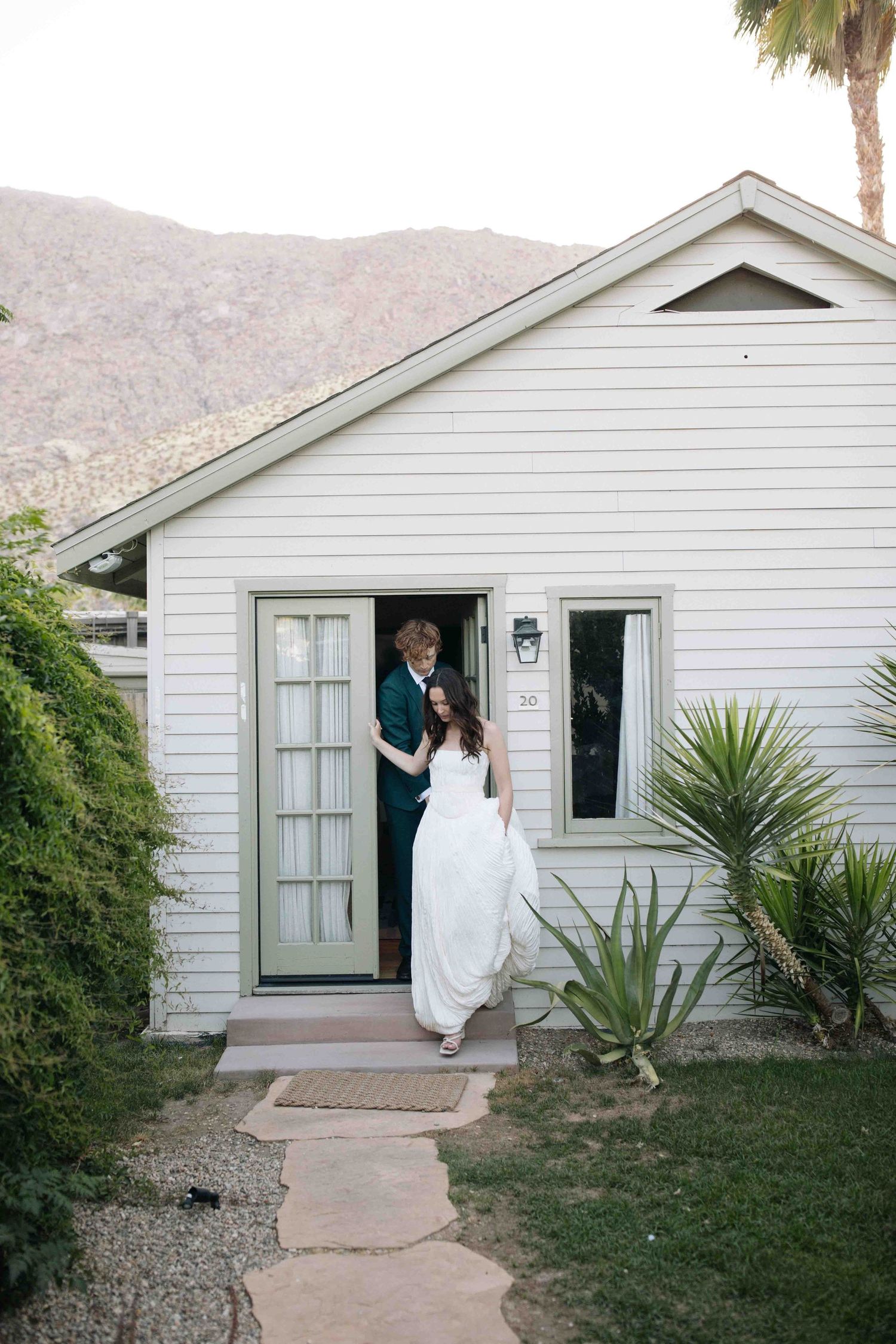 Exterior of a wedding location photographed in natural light