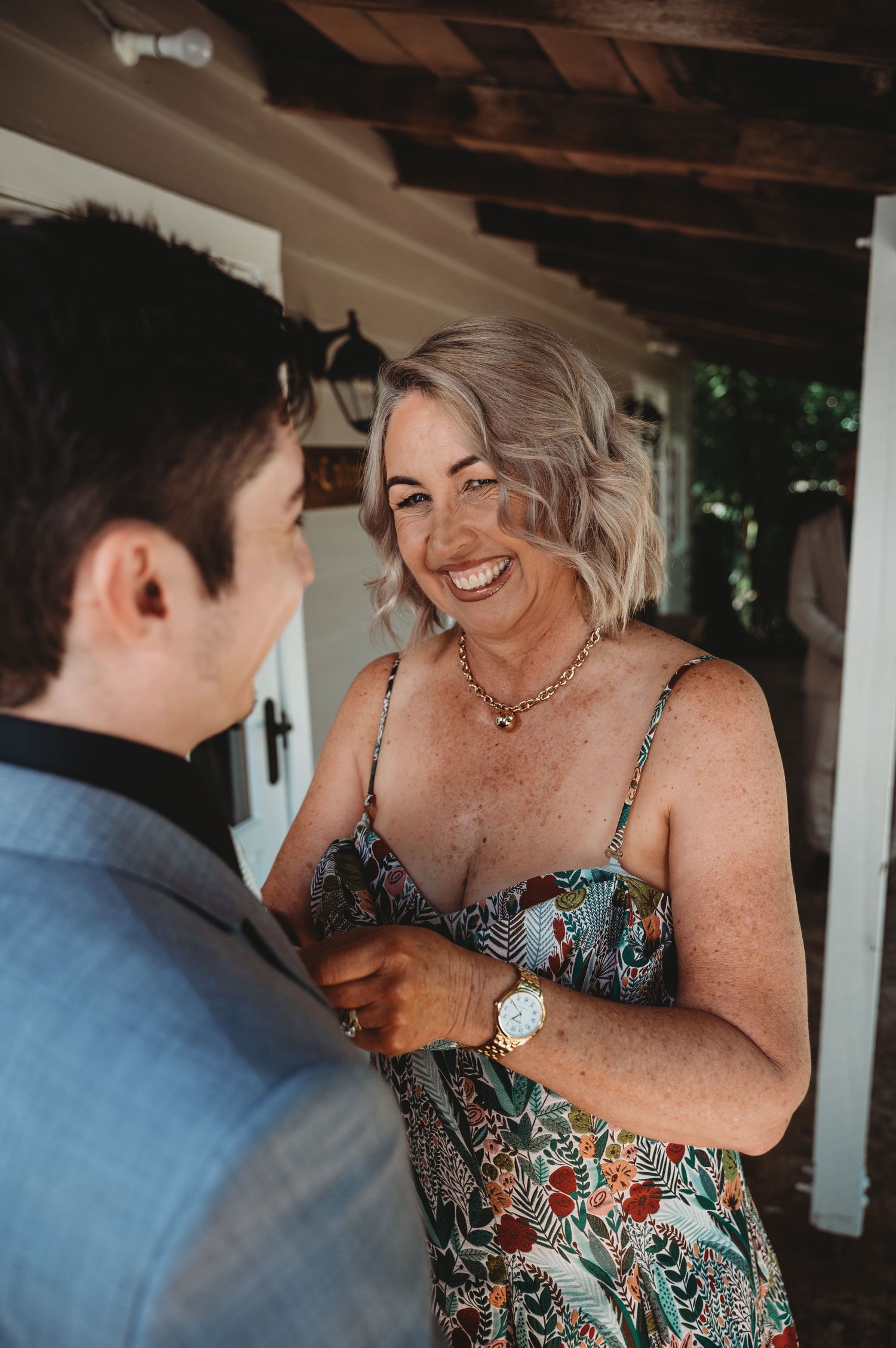 Mother of the groom candid Rockhampton Wedding