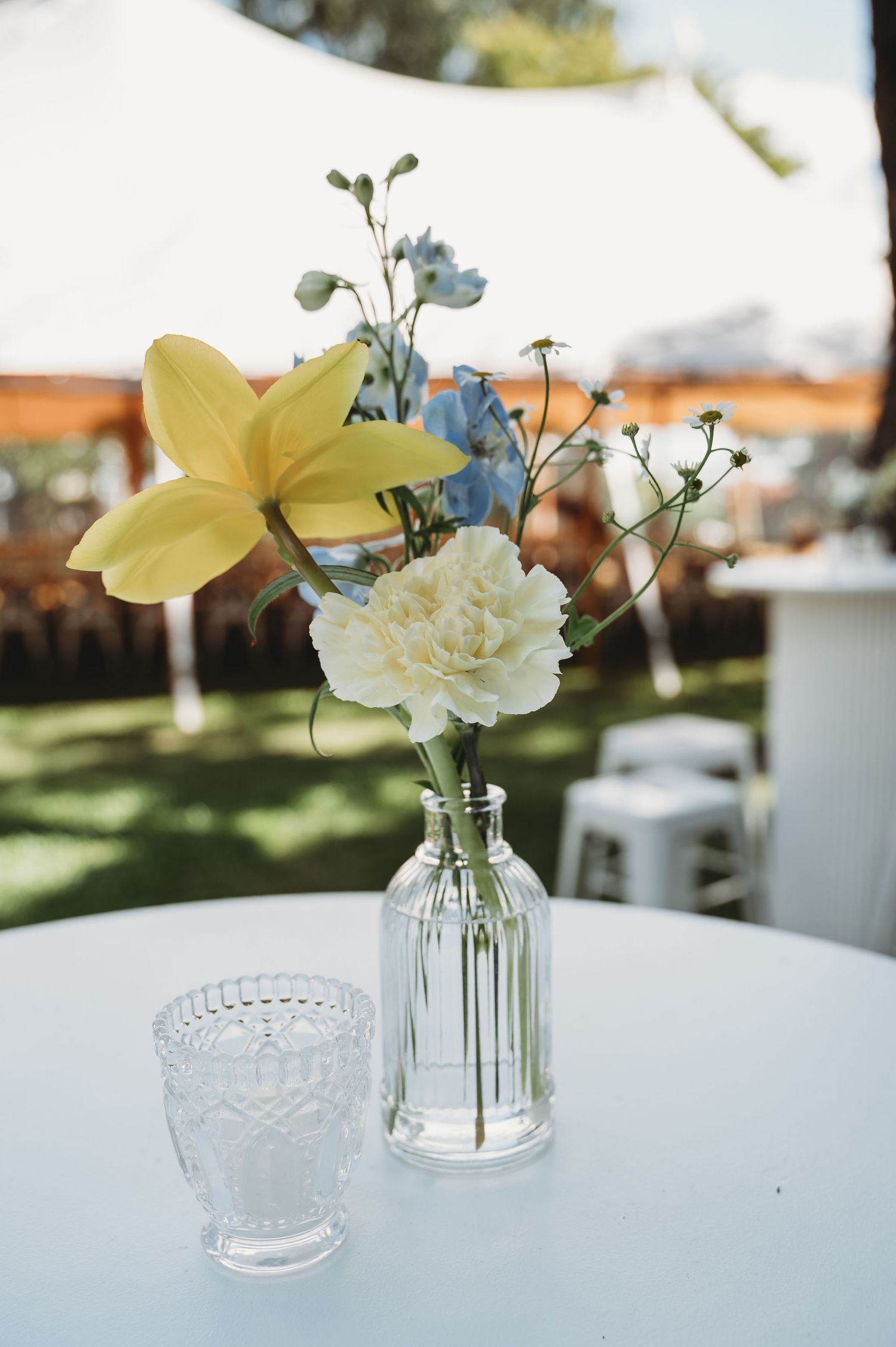wedding table setup florals and decor Central Queensland wedding