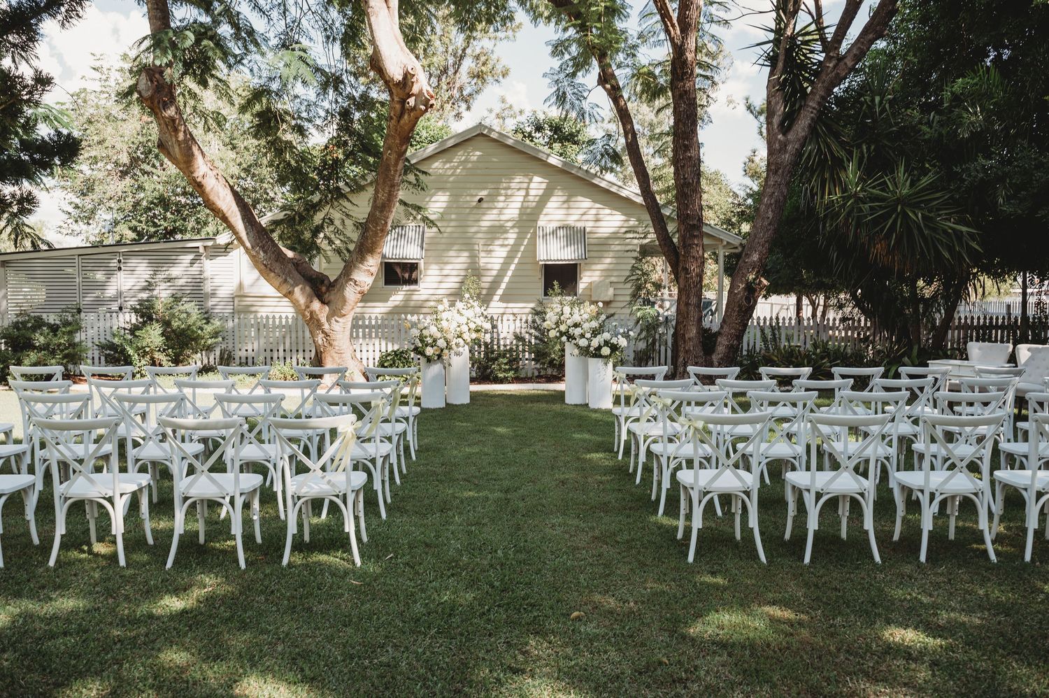 St Aubins Village ceremony set up