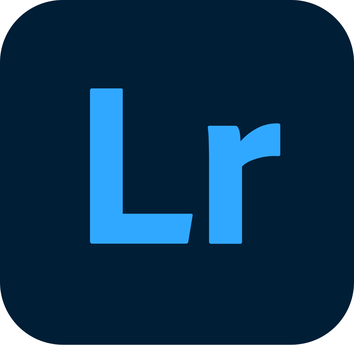 Bold dark blue and light blue geometric logo design.