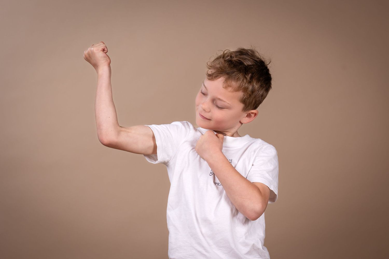 A series of six sequential photos showing a person in a white shirt dabbing in progressive motion.