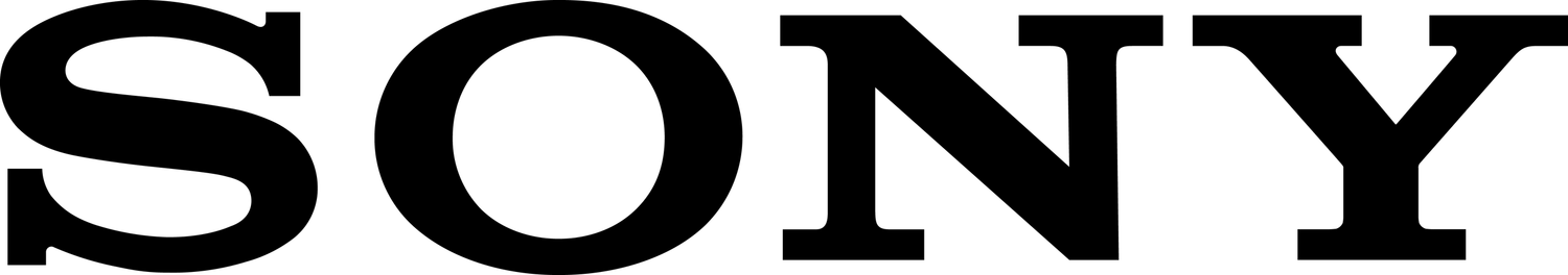 Black Sony logo text on a white background.