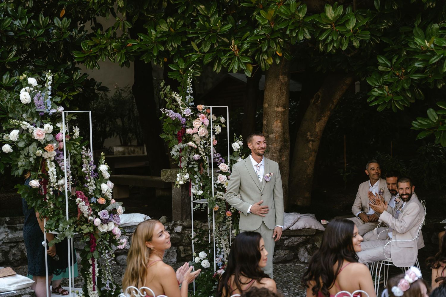 Wedding ceremonyLake Como. Villa Giuilia Wedding Venue. Lake Como Wedding Photographer. Destination Wedding Photographer