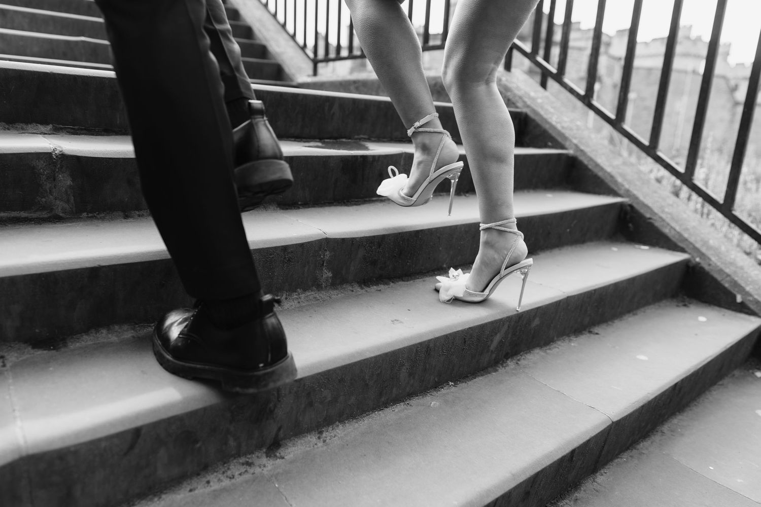 Luxury wedding photos at Tower Bridge. Bride short dress. Fun photos. The shard. Editorial. London Wedding Photographer