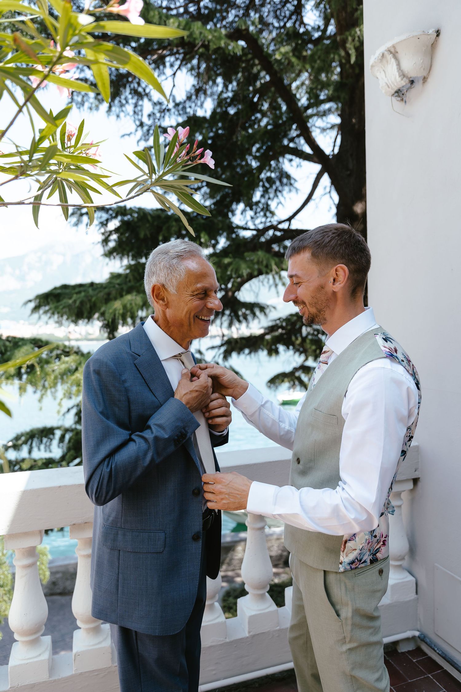 Groom Prep on Lake Como. Villa Guilia Wedding Venue. Lake Como Wedding Photographer. Destination Wedding Photographer
