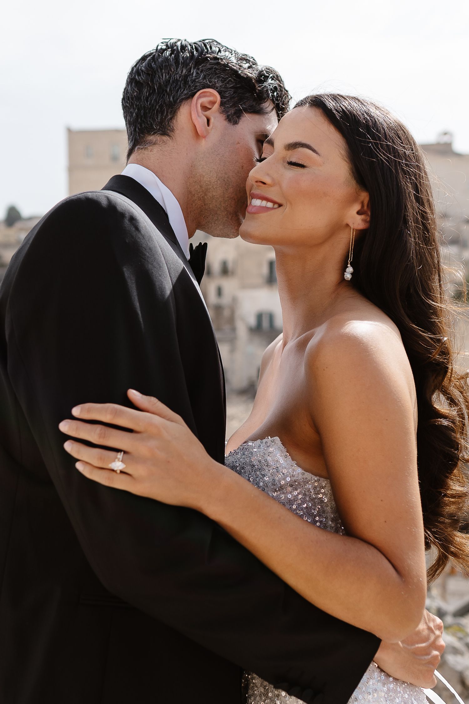Sharing a tender loving moment warm embrace - Italian Photos.