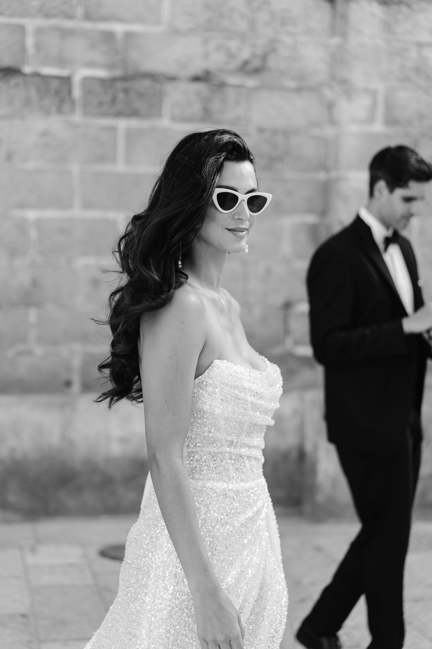 B&W rocking the sexy cute heart shaped sunglasses/ trendy fun
