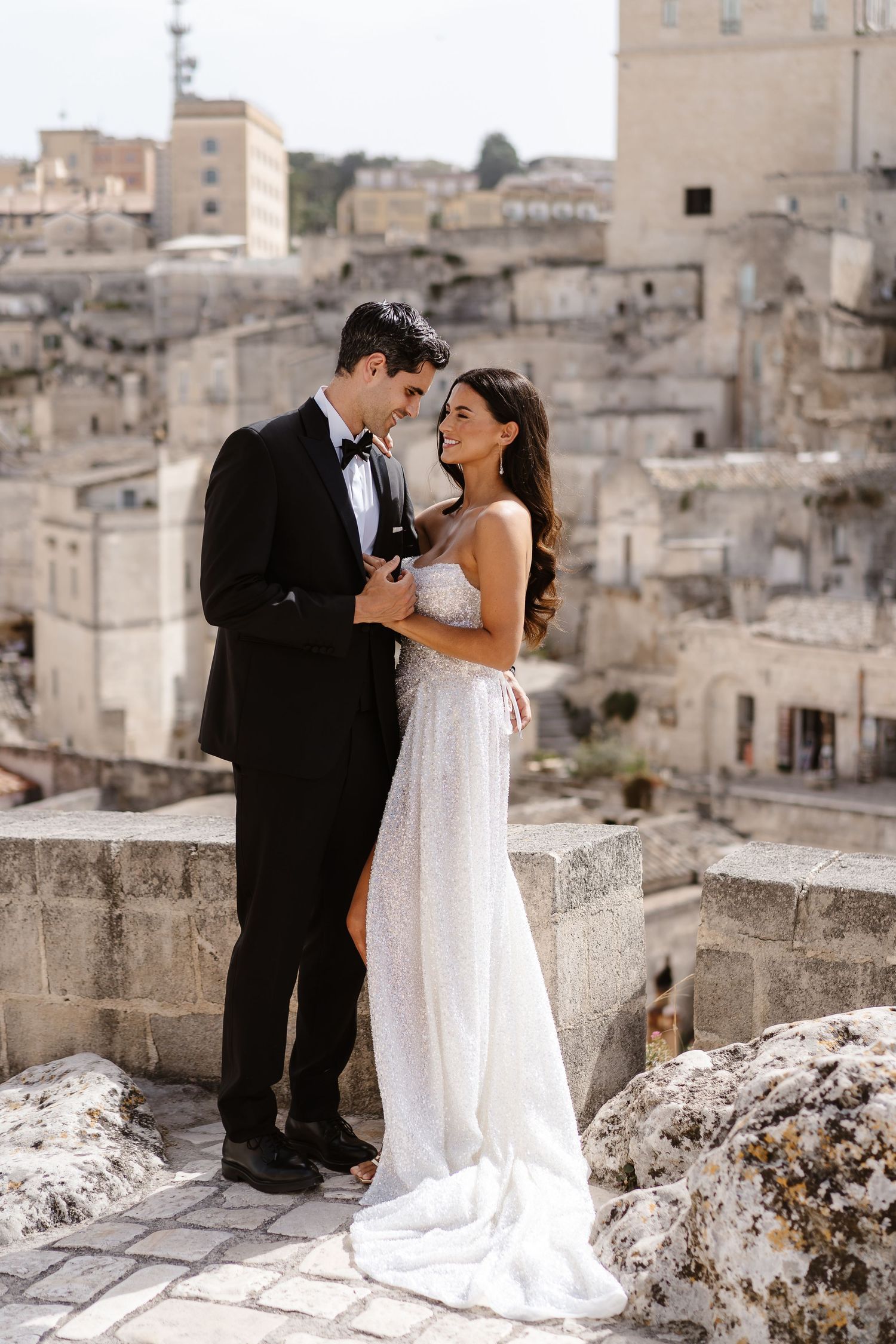 Stealing a tender intimate moment. Sassi de Matera Italy