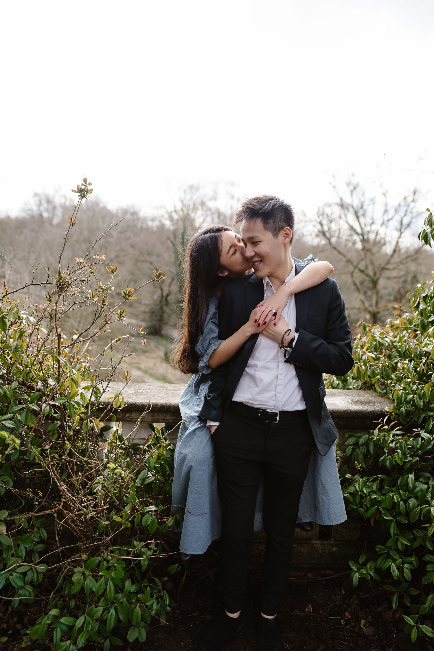 Effortless natural embrace capturing their love, destination photographer London