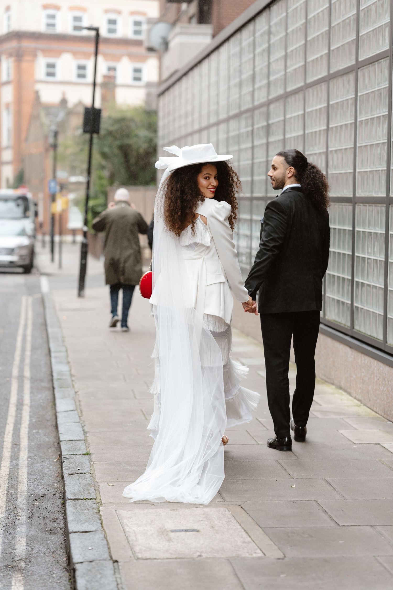 Relaxed wedding couple at The Hoxton, Holborn. London Wedding Photographer.