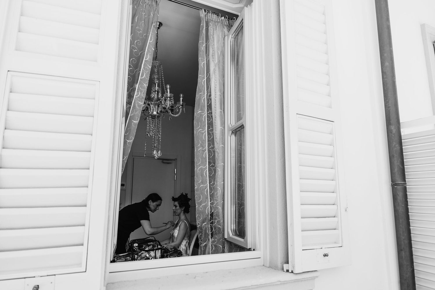 Bridal Prep. on Lake Como. Villa Guilia Wedding Venue. Lake Como Wedding Photographer. Destination Wedding Photographer
