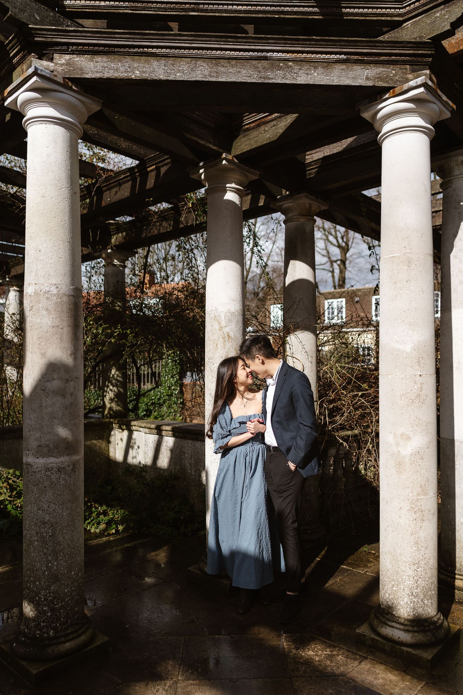 A natural moment reflecting in the sun under the pergola Hampstead Heath love photographing in London