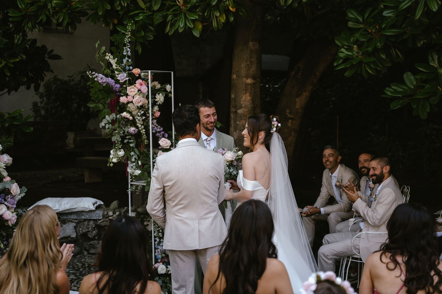 Wedding ceremonyLake Como. Villa Giuilia Wedding Venue. Lake Como Wedding Photographer. Destination Wedding Photographer