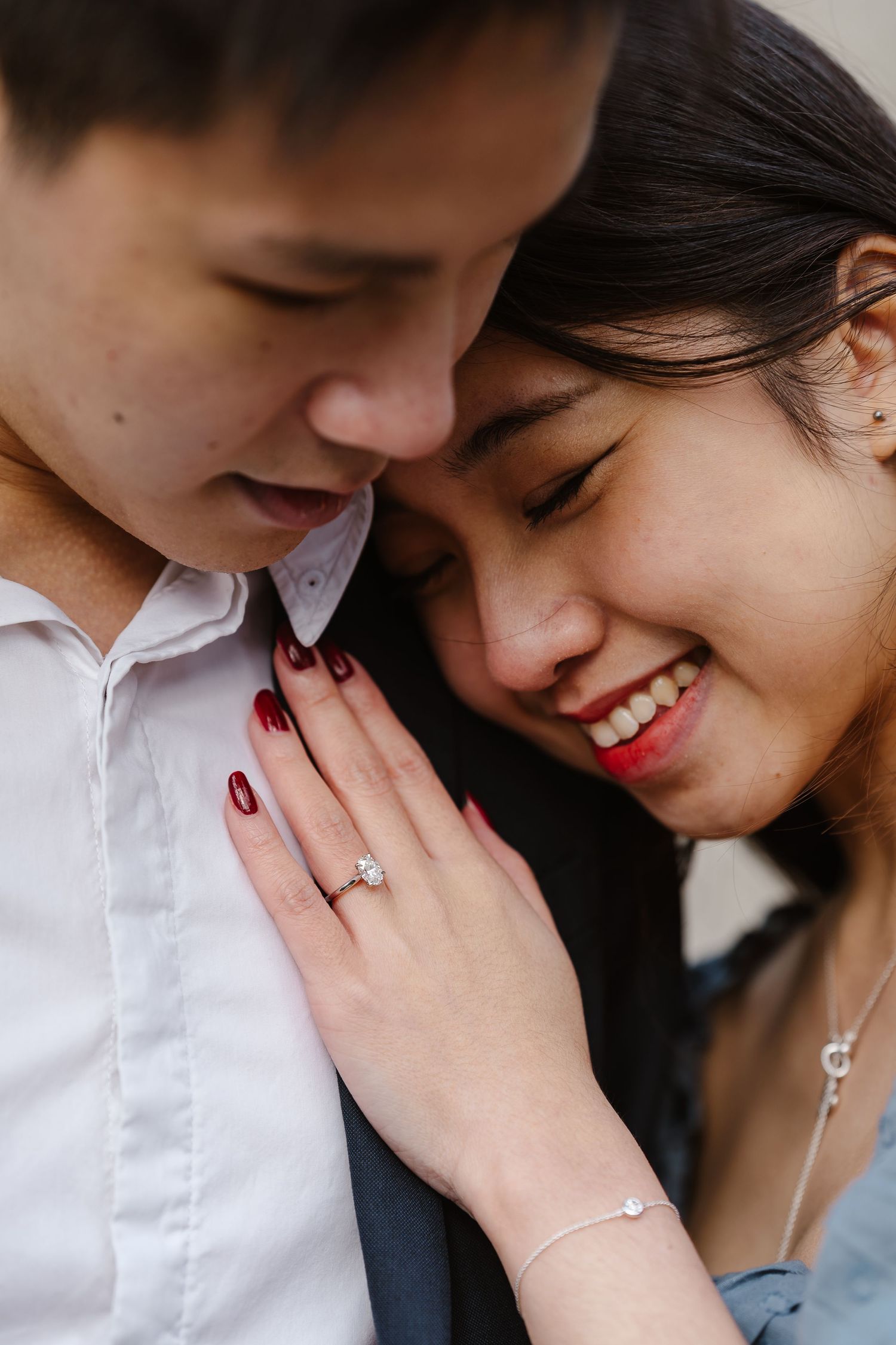 A warm embrace moment, London destination photographer