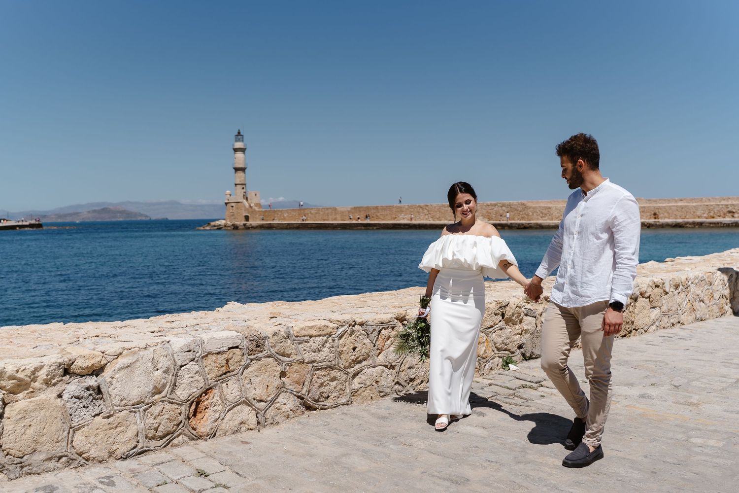 Relaxed, Luxury Destination Wedding Photography in Crete, Greece. Chania Wedding.
