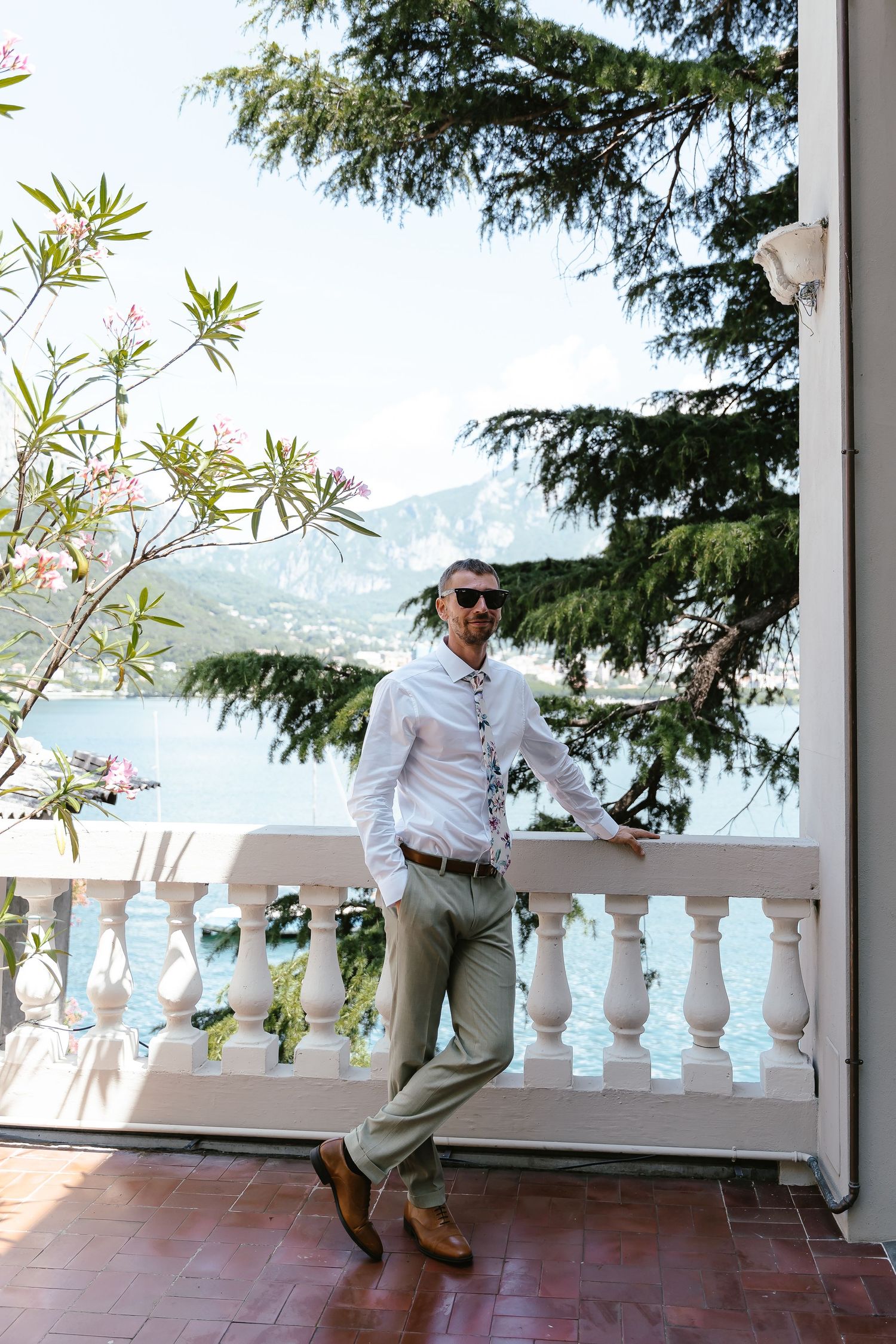 Groom Prep on Lake Como. Villa Guilia Wedding Venue. Lake Como Wedding Photographer. Destination Wedding Photographer