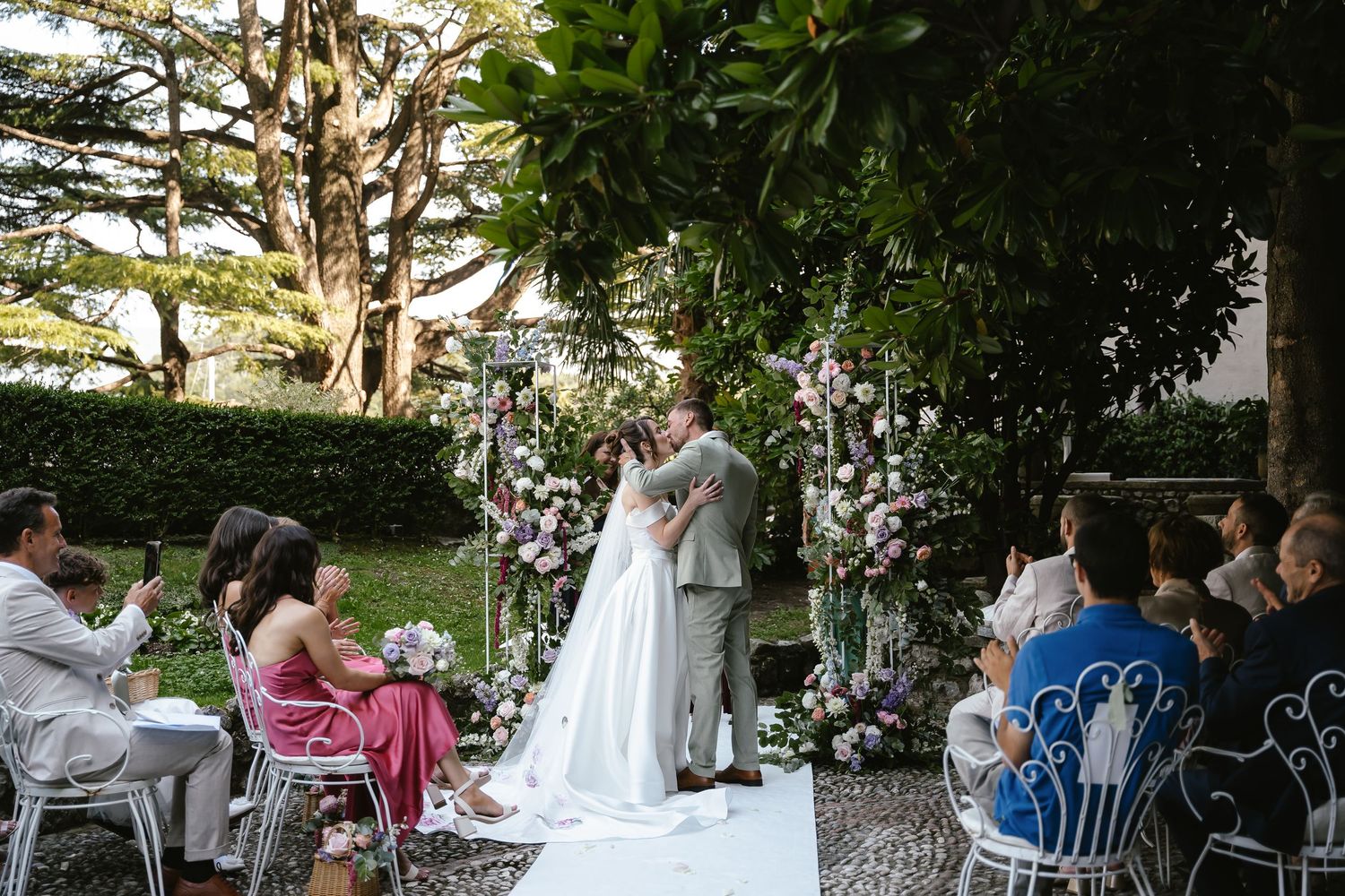 Wedding ceremonyLake Como. Villa Giuilia Wedding Venue. Lake Como Wedding Photographer. Destination Wedding Photographer
