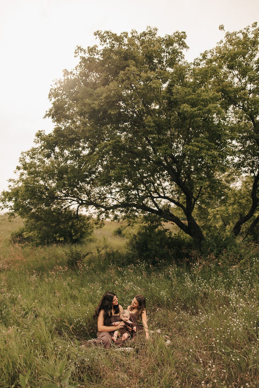 Summer family photos at Botanic Gardens at Historic Barns Park in Traverse City