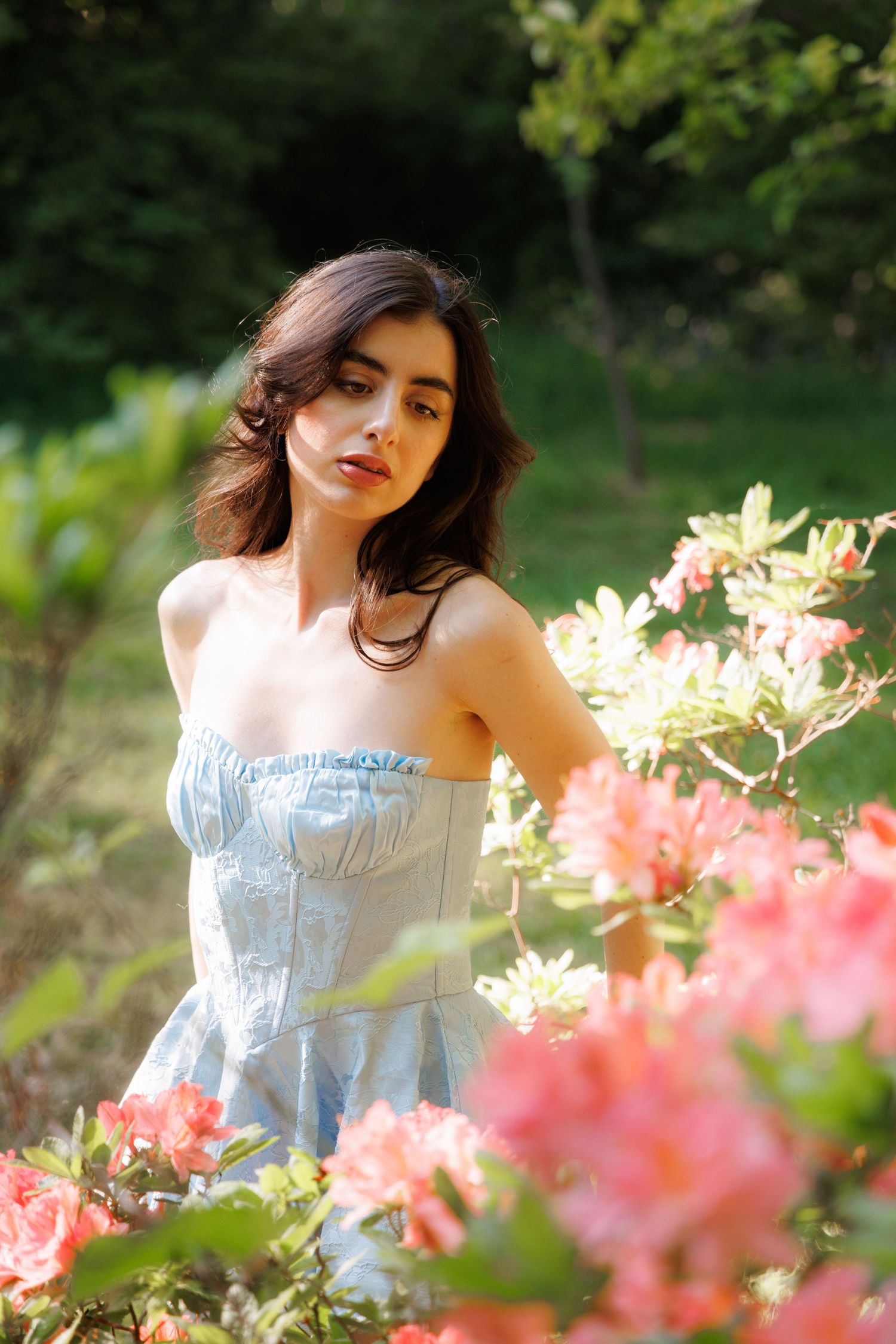 London outdoors Richmond Park editorial and romantic photoshoot for clothing brand
